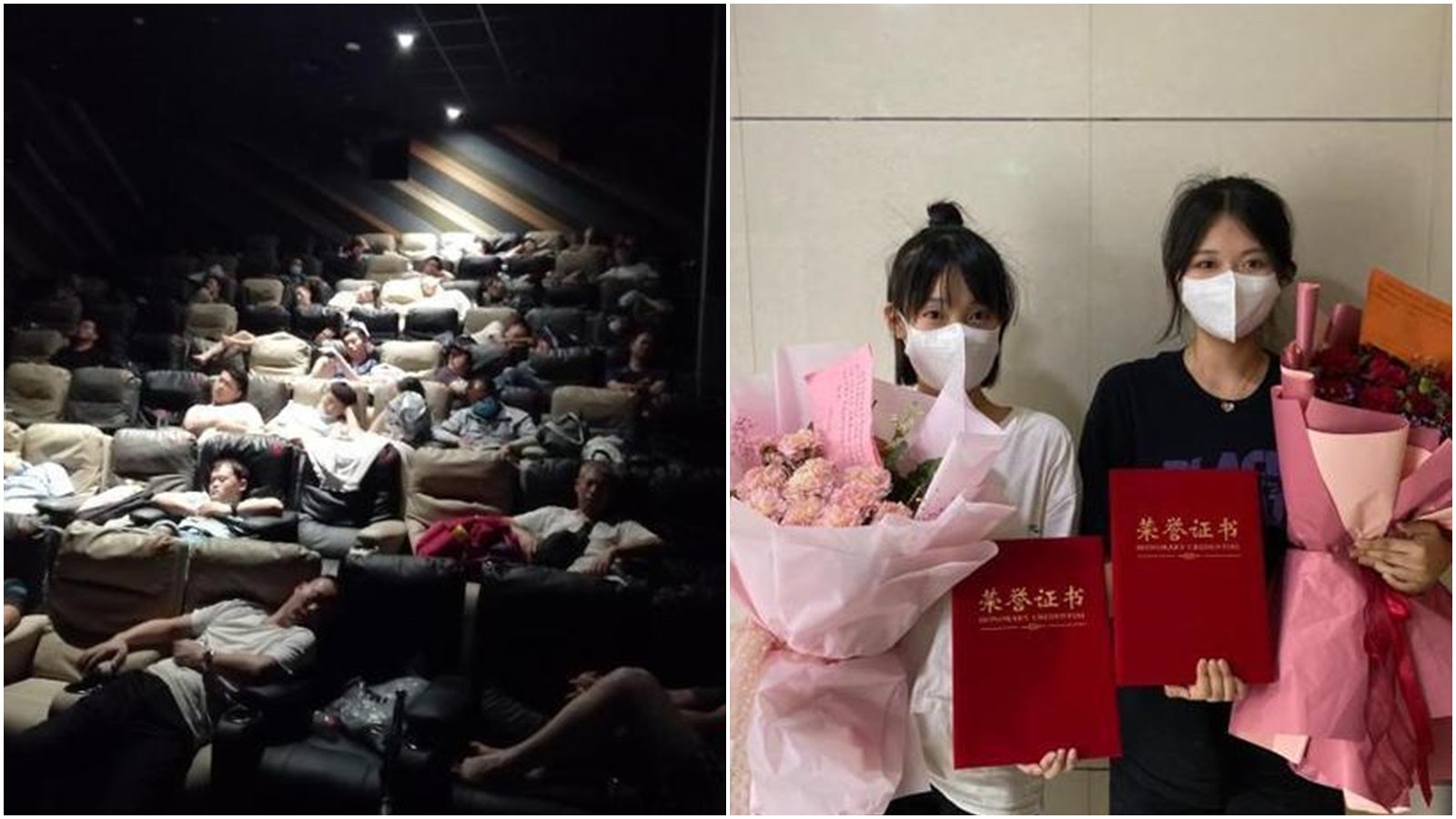 鄭州暴雨|帶過百市民至影院避災 兩「擺渡女孩」中秋前夕終現身 鄭州暴雨|帶過百市民至影院避災 兩「擺渡女孩」中秋前夕終現身