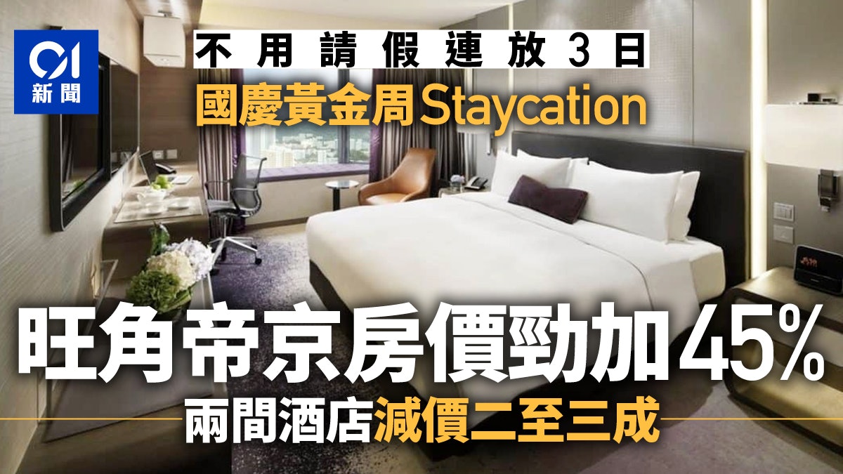 十一國慶黃金周Staycation 旺角帝京酒店一晚近千元貴去年45% 十一國慶黃金周Staycation 旺角帝京酒店一晚近千元貴去年45%