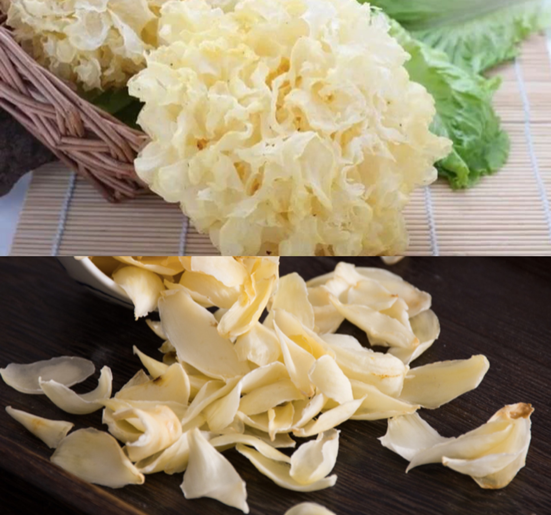 百合和雪耳是白色食物,有潤肺作用, 同時也是女士美顏首選。(圖片:shutterstock, sharetify) 百合和雪耳是白色食物,有潤肺作用, 同時也是女士美顏首選。(圖片:shutterstock, sharetify)