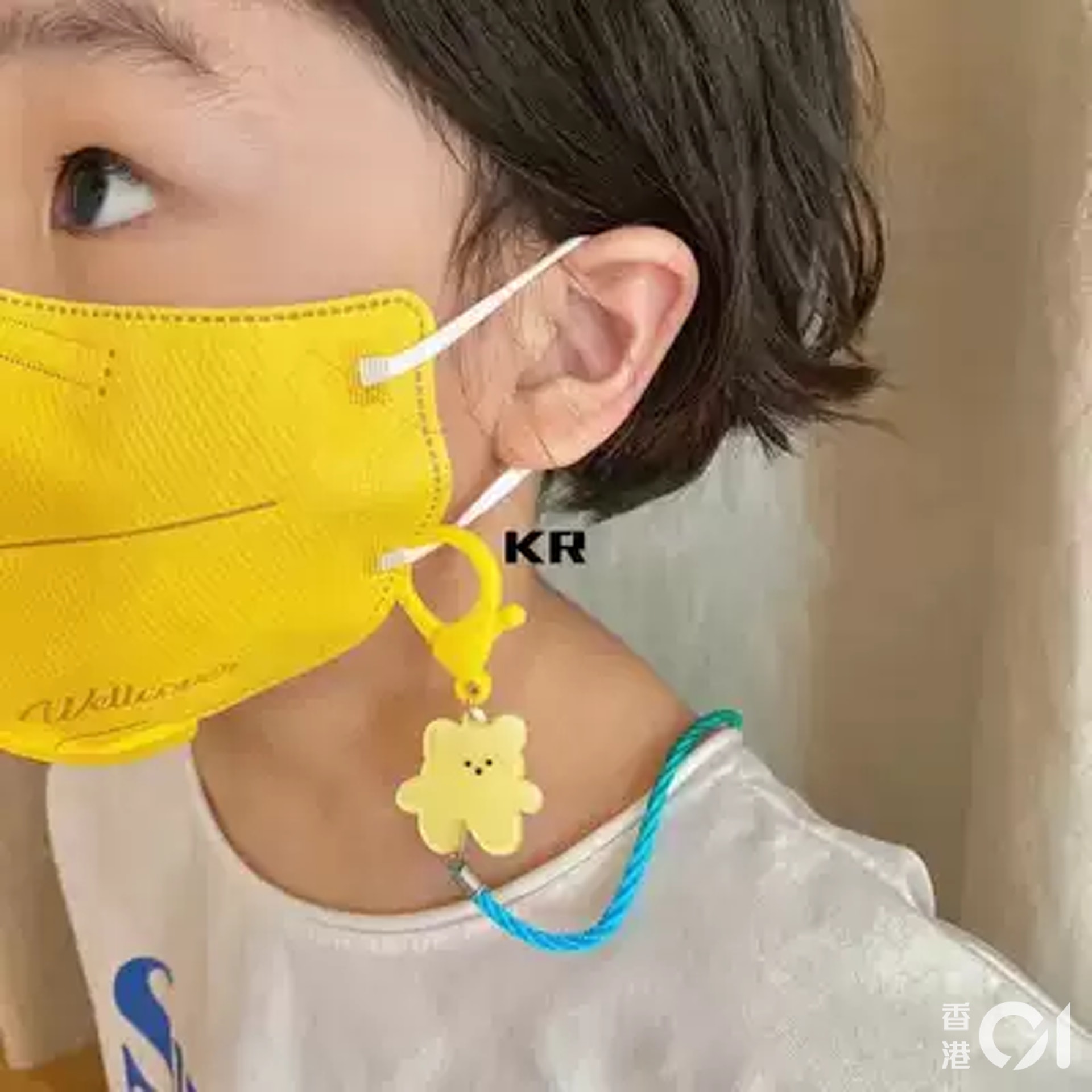 陳醫生建議，孩子宜避免使用口罩掛繩。（淘寶網圖片）