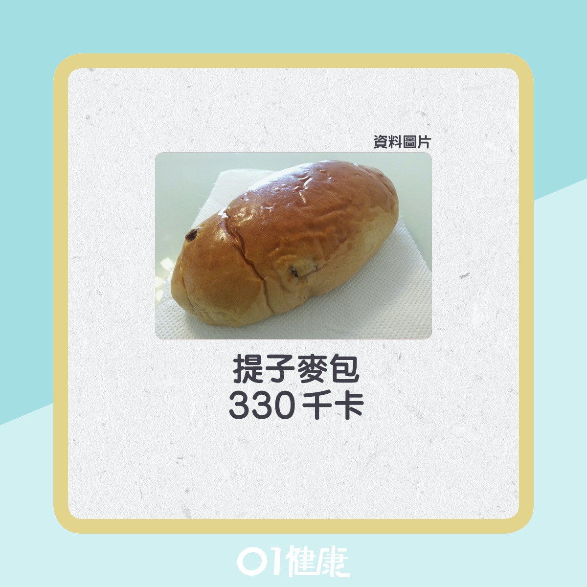 港式麵包熱量檢測。(01製圖)