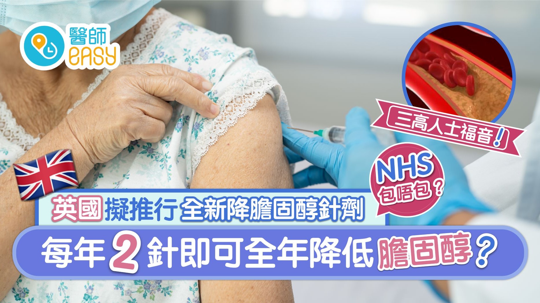 膽固醇|英國NHS擬推降膽固醇針劑 每年兩次即可全年降低膽固醇 膽固醇|英國NHS擬推降膽固醇針劑 每年兩次即可全年降低膽固醇