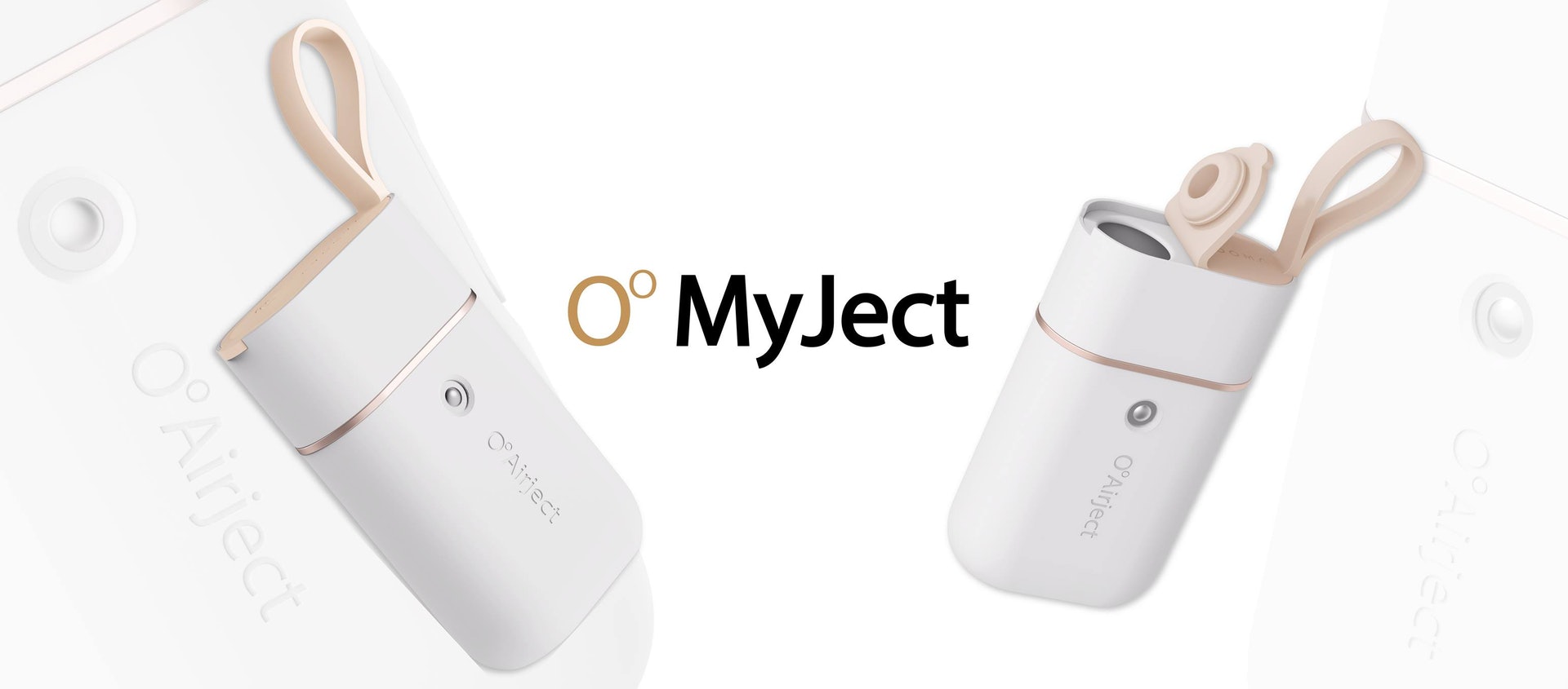 O°Airject的自家噴霧器「MyJect」，機物輕巧便攜，適合任何場合進行全方位消毒及殺菌。（圖片：OᵒAirject）