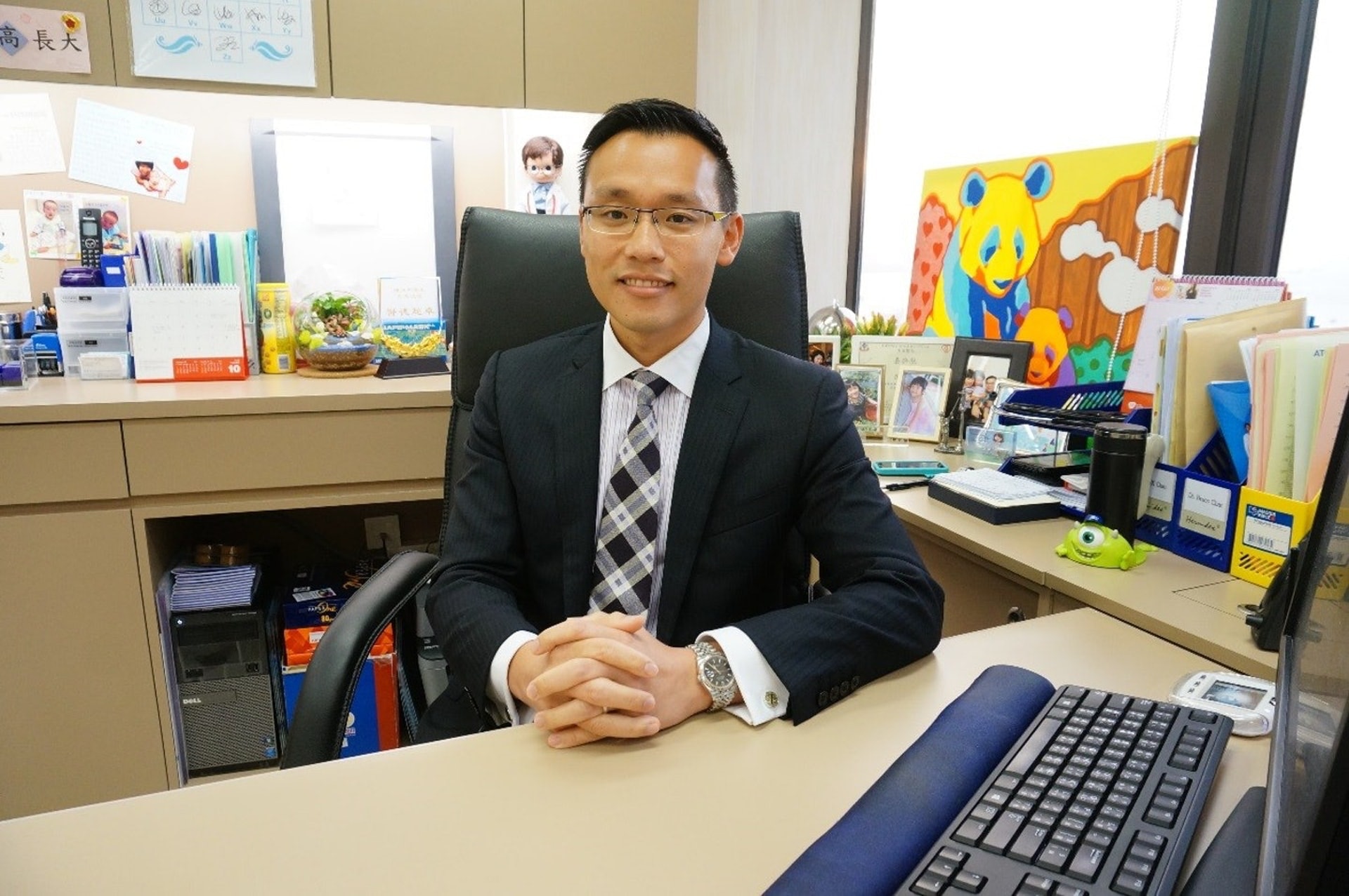 兒科醫生陳欣永。 兒科醫生陳欣永。