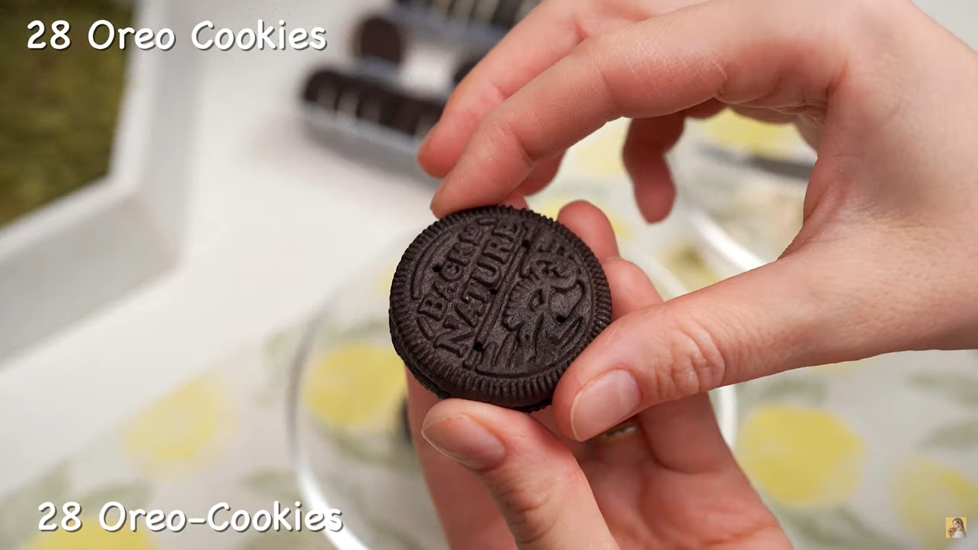 Oreo 28塊。(YouTube截圖:Essen Rezepte) Oreo 28塊。(YouTube截圖:Essen Rezepte)