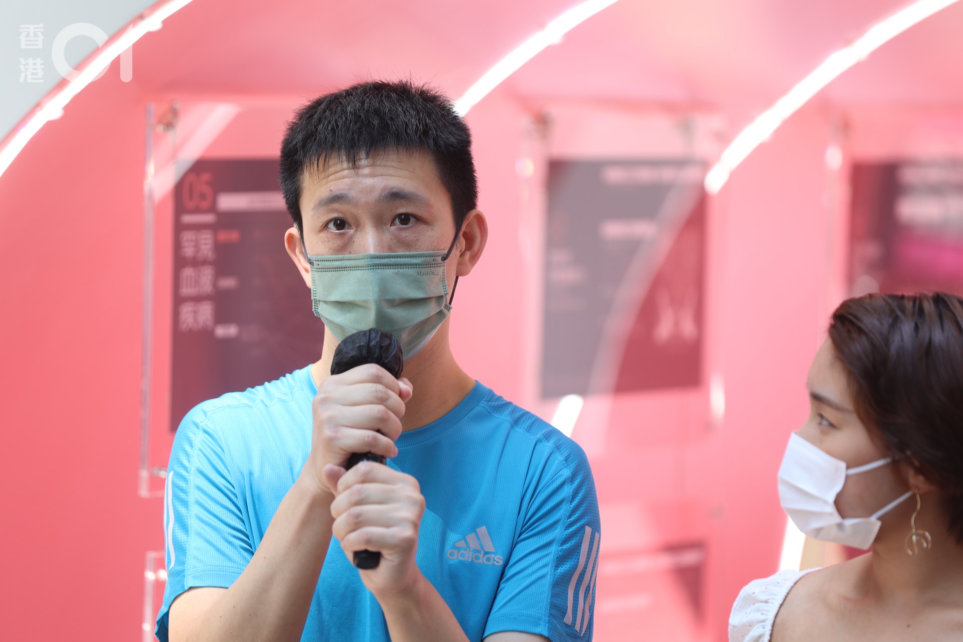 前香港殘奧代表蘇樺偉表示，過往運動員生涯不簡單，過程讓他學懂不放棄，堅持自己目標和夢想。（鄭子峰攝）