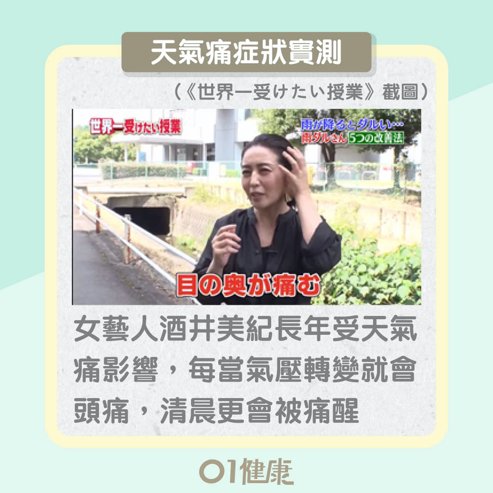 天氣痛症狀(01製圖) 天氣痛症狀(01製圖)