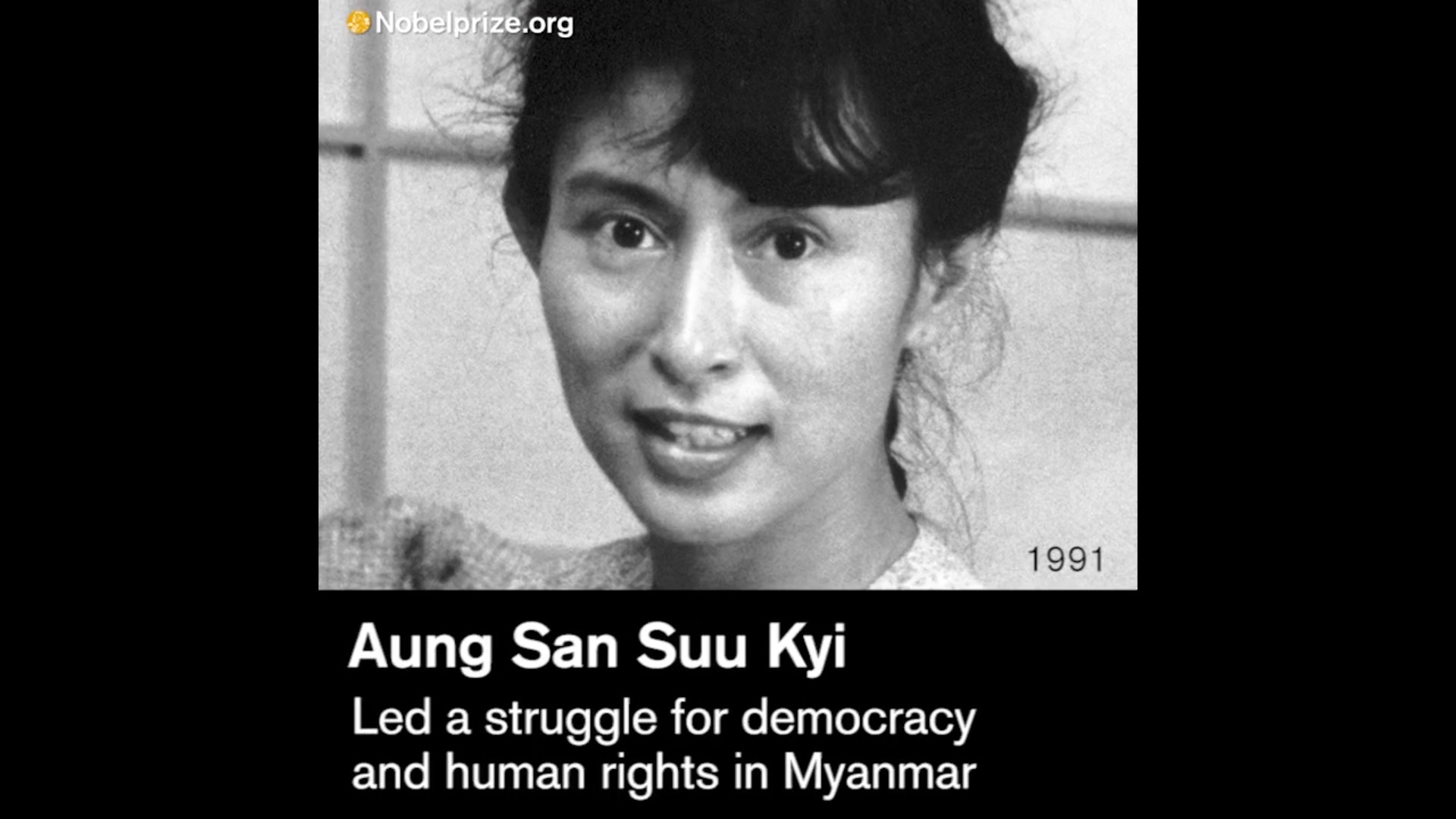 诺贝尔奖历年女性得主。（YouTube@Nobel Prize）