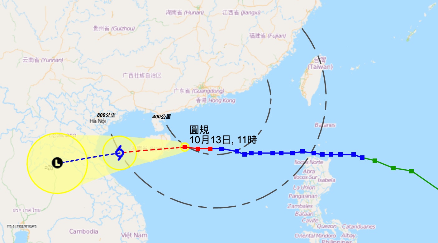 圓規襲港｜8號風球下午4時前維持兩個Apps睇颱風路徑、雨量分布