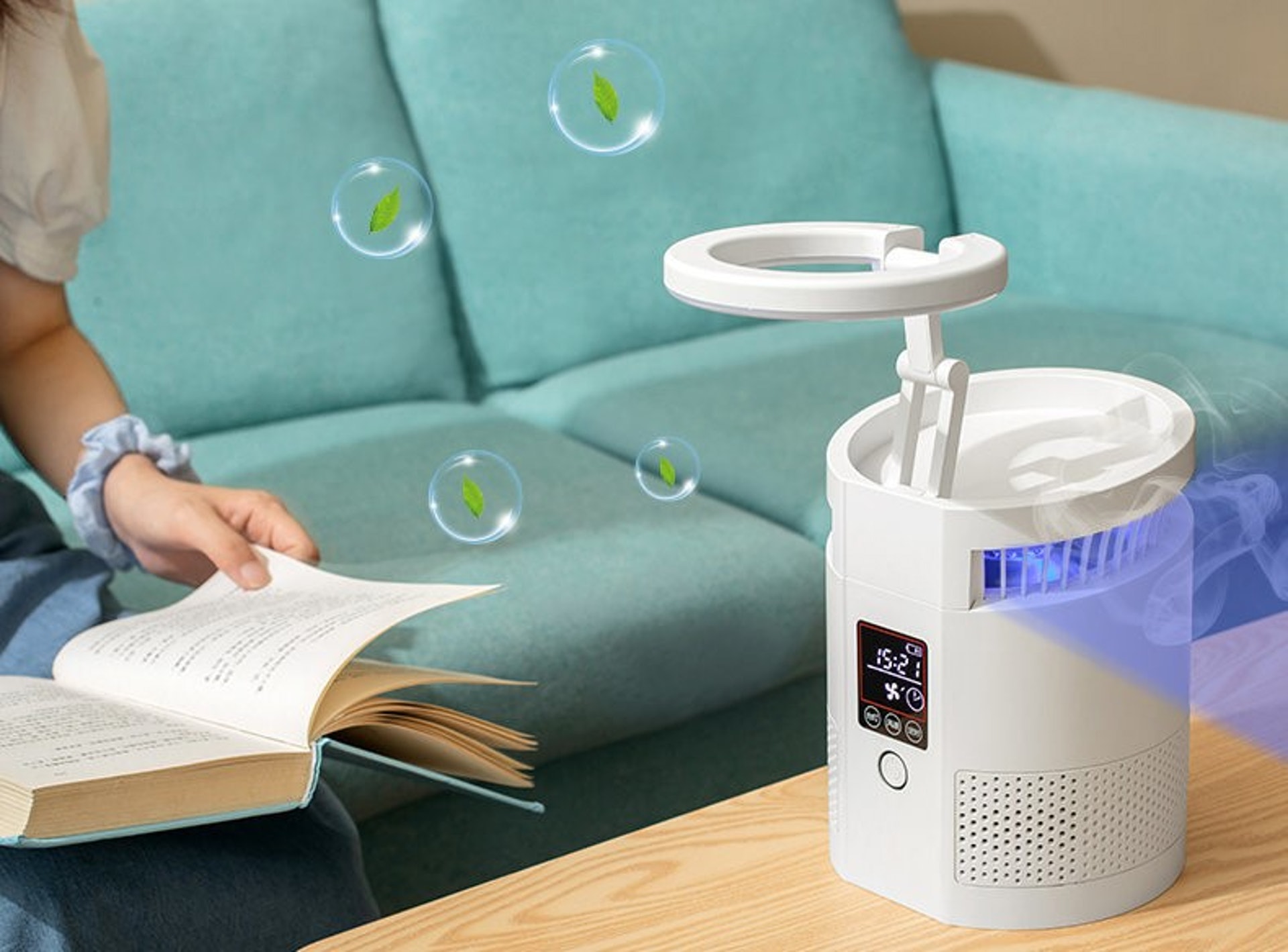 Magic Living「甲醛淨化機」透過負離子技術,有效去除多種空氣污染物 (圖片: Magic Living) Magic Living「甲醛淨化機」透過負離子技術,有效去除多種空氣污染物 (圖片: Magic Living)