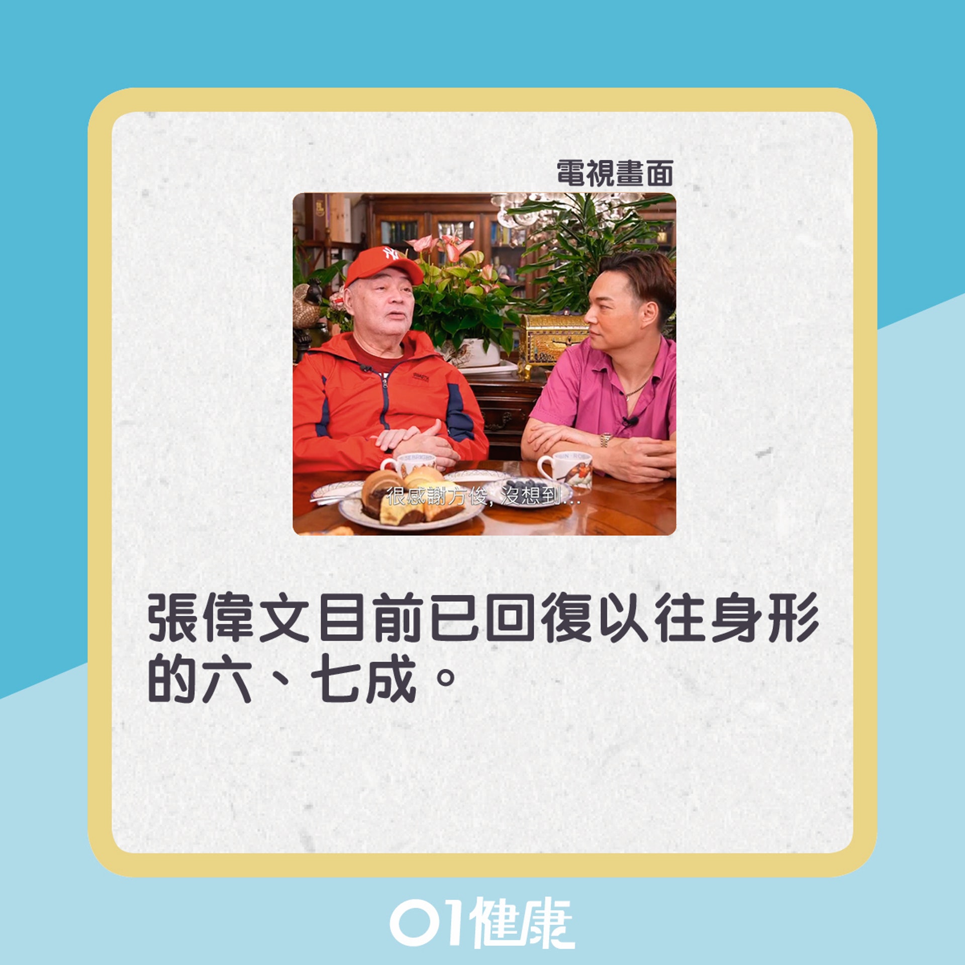 張偉文一度暴瘦。(01製圖) 張偉文一度暴瘦。(01製圖)