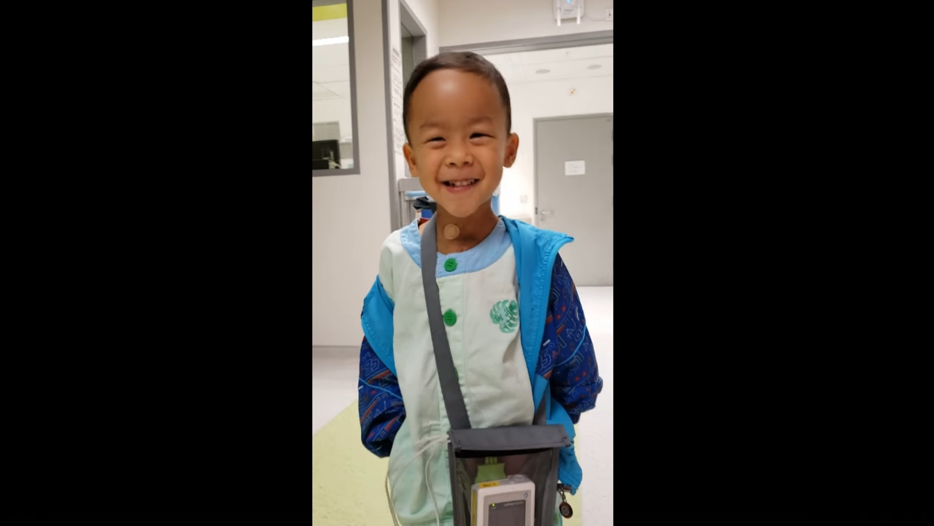 小鐵漢可落地行。(小鐵漢媽媽Facebook) 小鐵漢可落地行。(小鐵漢媽媽Facebook)