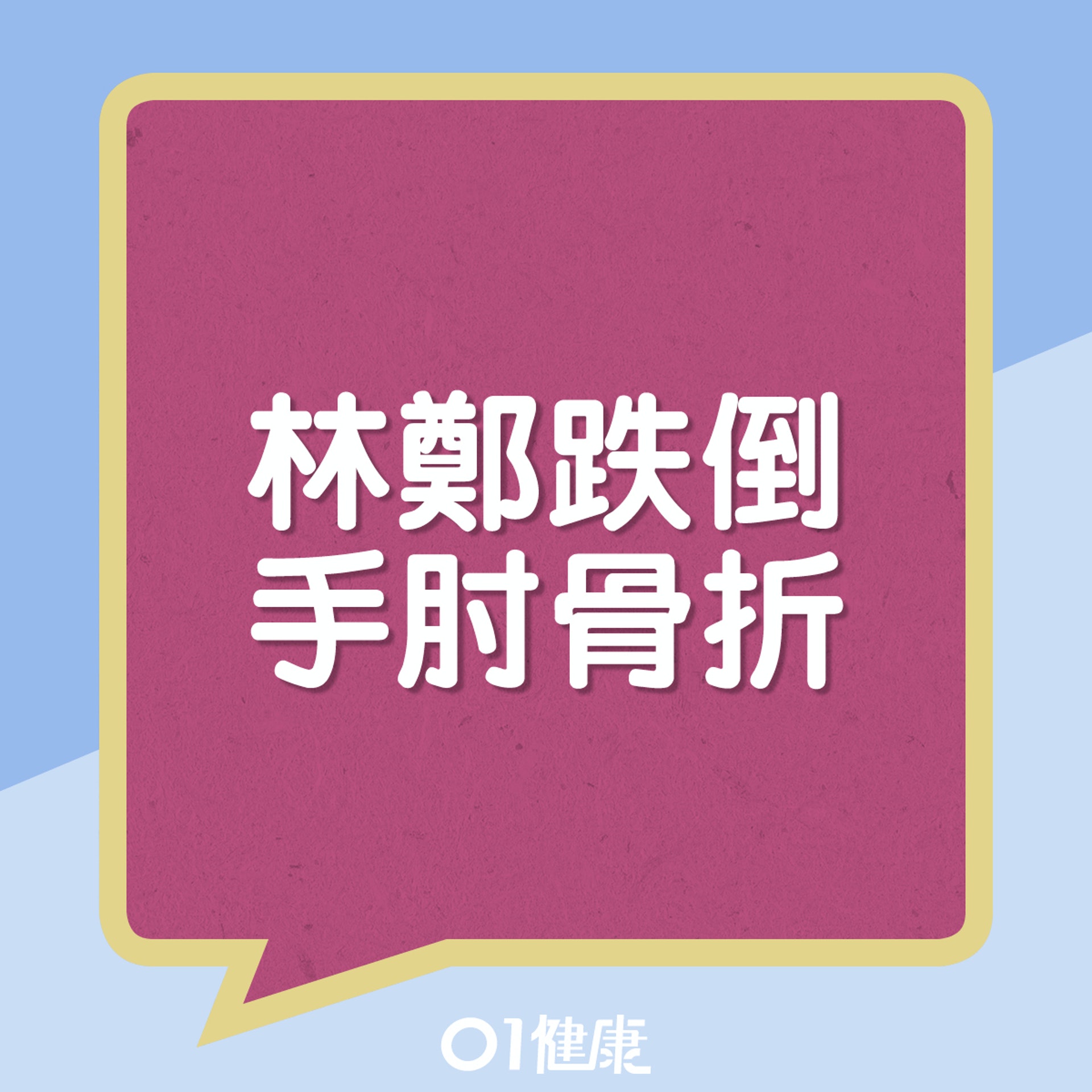 林鄭在禮賓府跌倒，右手輕微骨折。（01製圖）