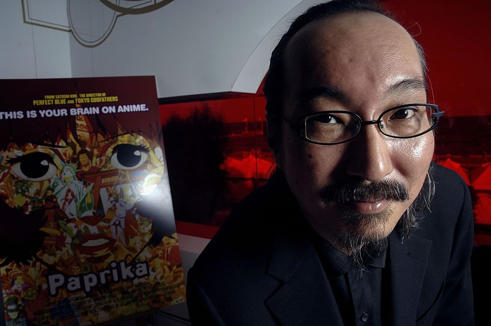 Film Festival: 'Paprika' Potrait Session VENICE, ITALY - SEPTEMBER 03: Director/novelist Kon Satoshi poses a picture as he promotes the film 'Paprika' during the fifth day of the 63rd Venice Film Festival on September 3, 2006 in Venice, Italy. (Photo by Franco Origlia/Getty Images) Film Festival: 'Paprika' Potrait Session VENICE, ITALY - SEPTEMBER 03: Director/novelist Kon Satoshi poses a picture as he promotes the film 'Paprika' during the fifth day of the 63rd Venice Film Festival on September 3, 2006 in Venice, Italy. (Photo by Franco Origlia/Getty Images)