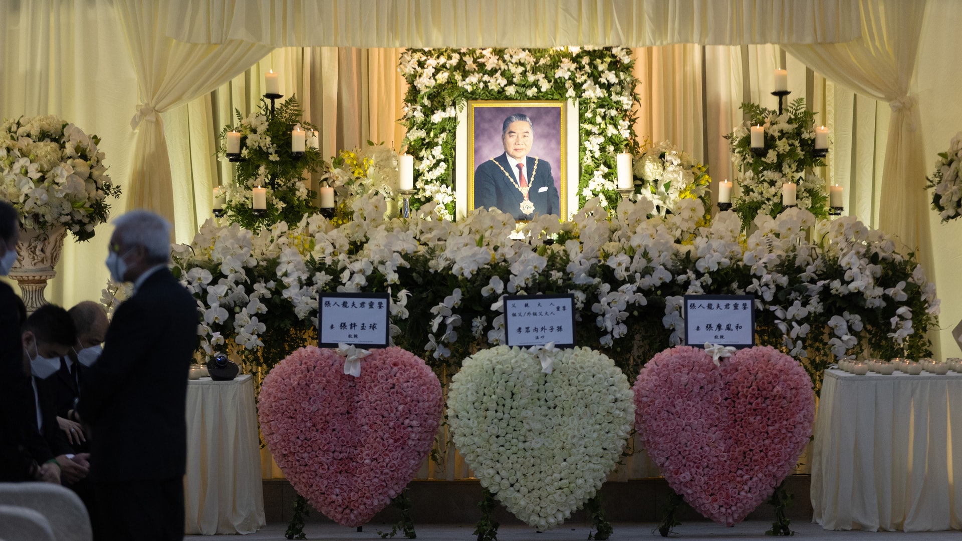 新界王張人龍大殮儀式 林鄭月娥、譚耀宗、多名高官到場 新界王張人龍大殮儀式 林鄭月娥、譚耀宗、多名高官到場