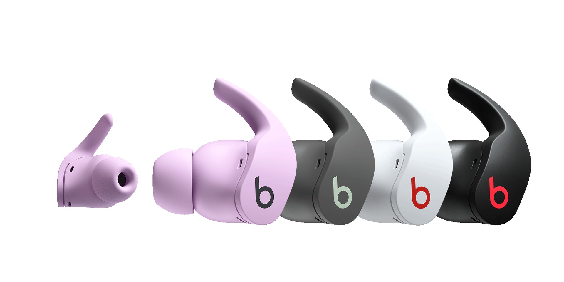 Beats Fit Pro有4款配色:紫石晶色、鼠尾草灰、白色及經典黑紅 Beats Fit Pro有4款配色:紫石晶色、鼠尾草灰、白色及經典黑紅