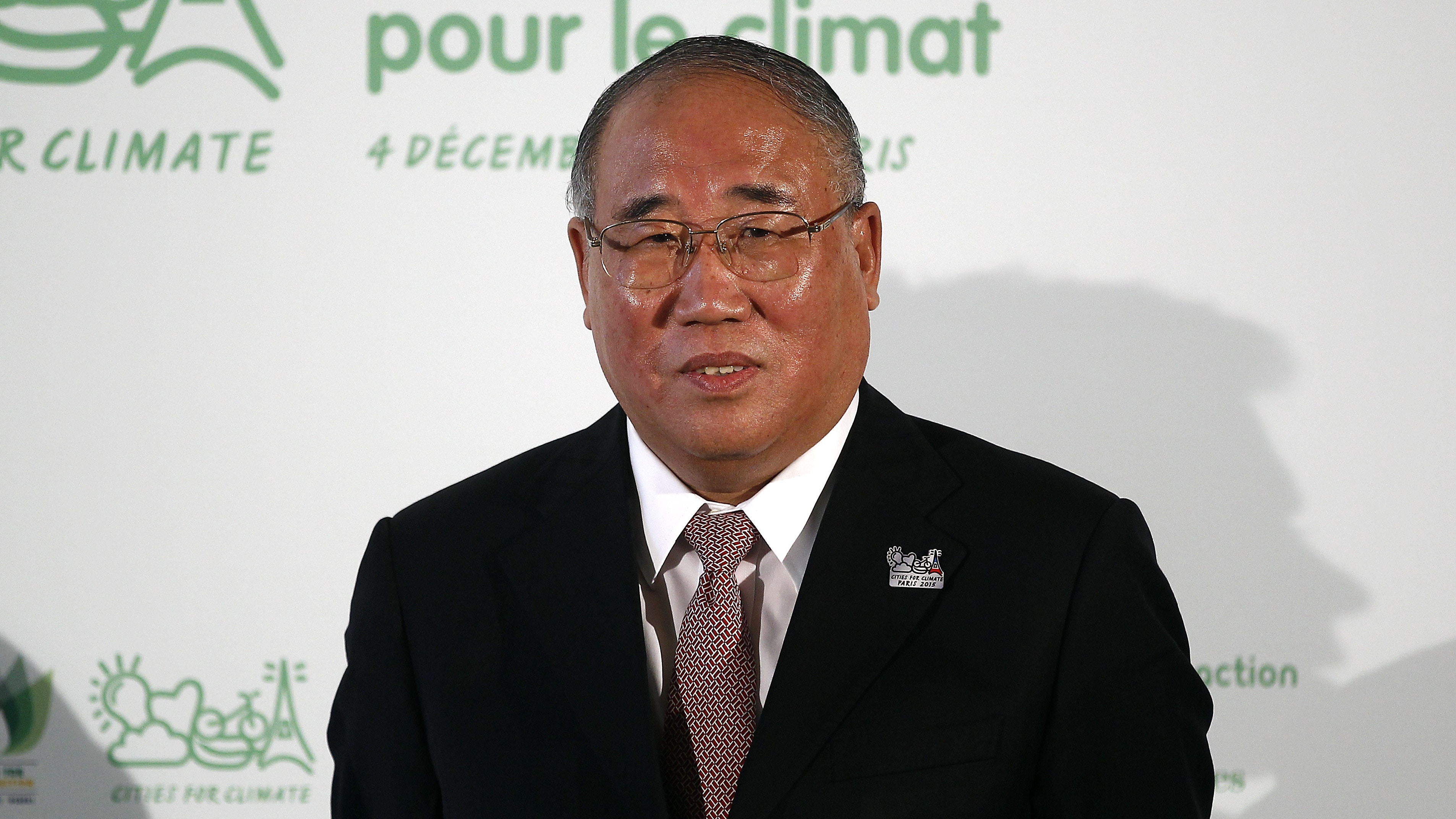 解振华：图为2015年12月4日，时任中国气候变化事务特别代表解振华在法国巴黎出席与COP21有关的活动。 （Getty）