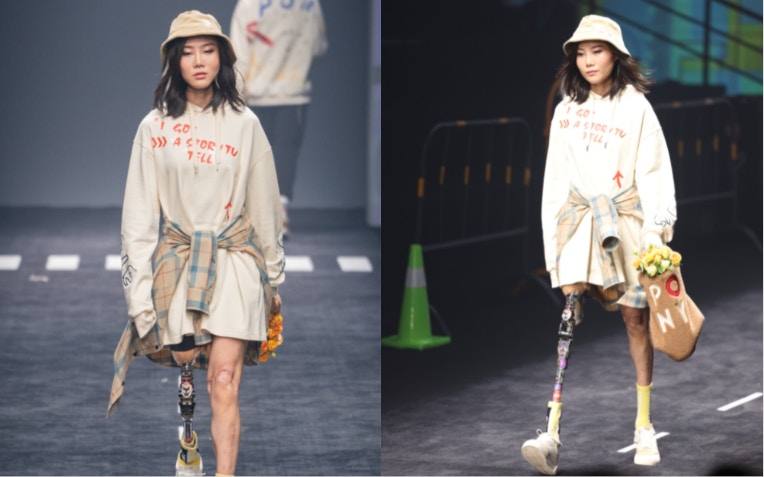 改寫對汶川地震倖存者印象　美女穿義肢行Catwalk驚艷上海時裝周