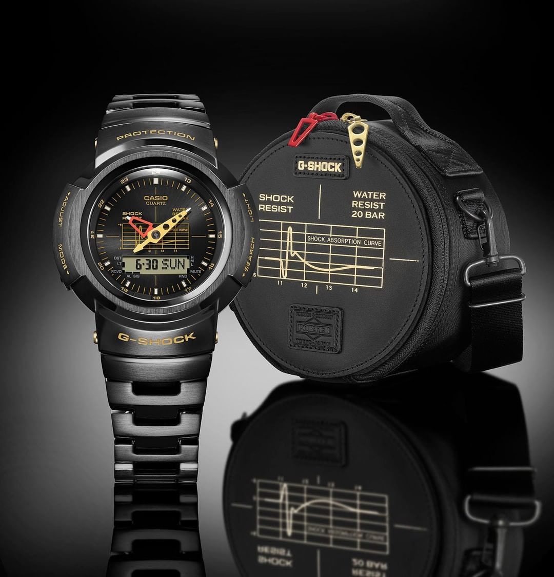 G-SHOCKxPORTER聯名限量手錶日本製雙logo錶盒極具收藏價值