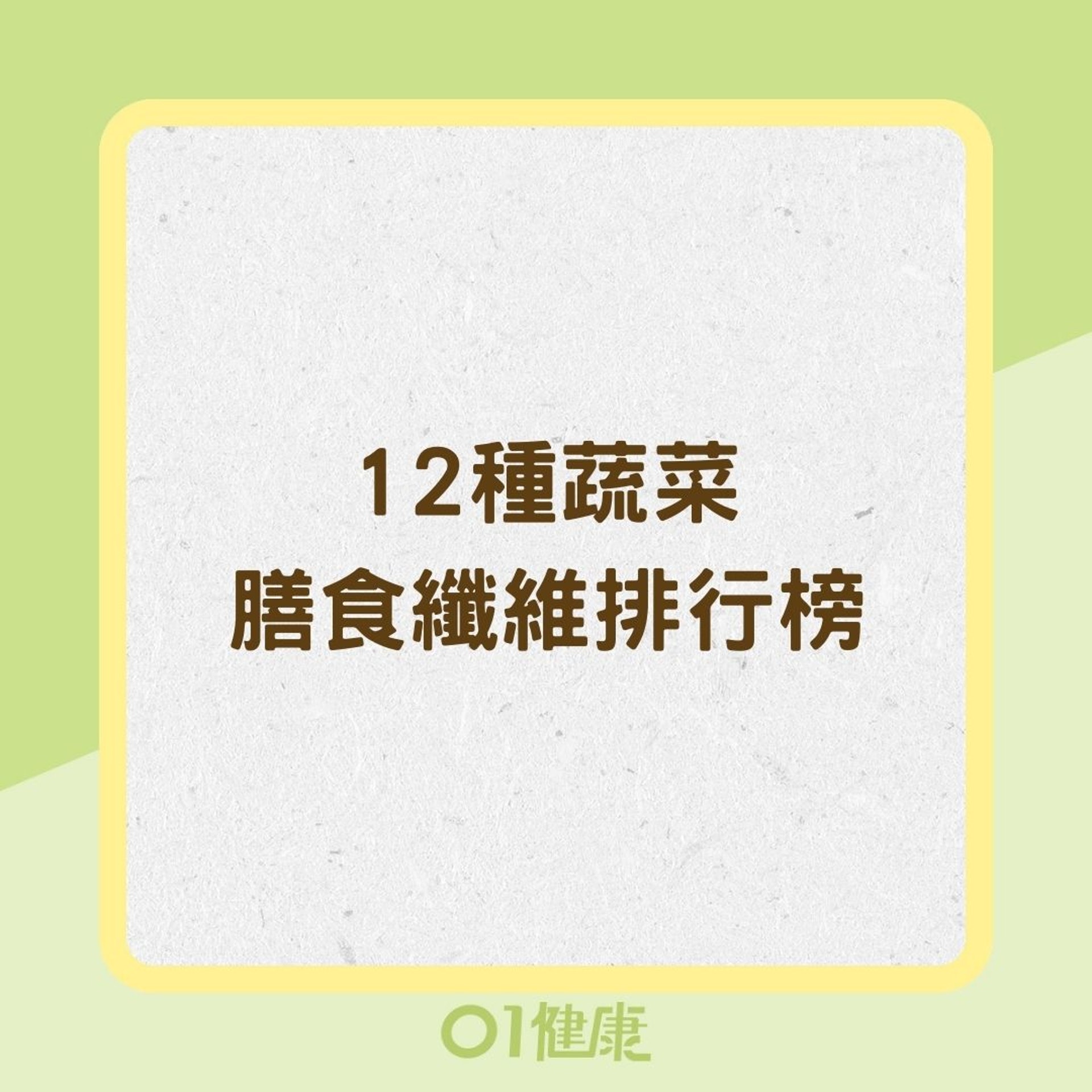 12種蔬菜膳食纖維排行榜(01製圖) 12種蔬菜膳食纖維排行榜(01製圖)