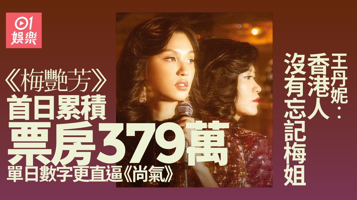 《梅艷芳》首日累積票房379萬稱霸 單日票房直逼Marvel《尚氣》 《梅艷芳》首日累積票房379萬稱霸 單日票房直逼Marvel《尚氣》