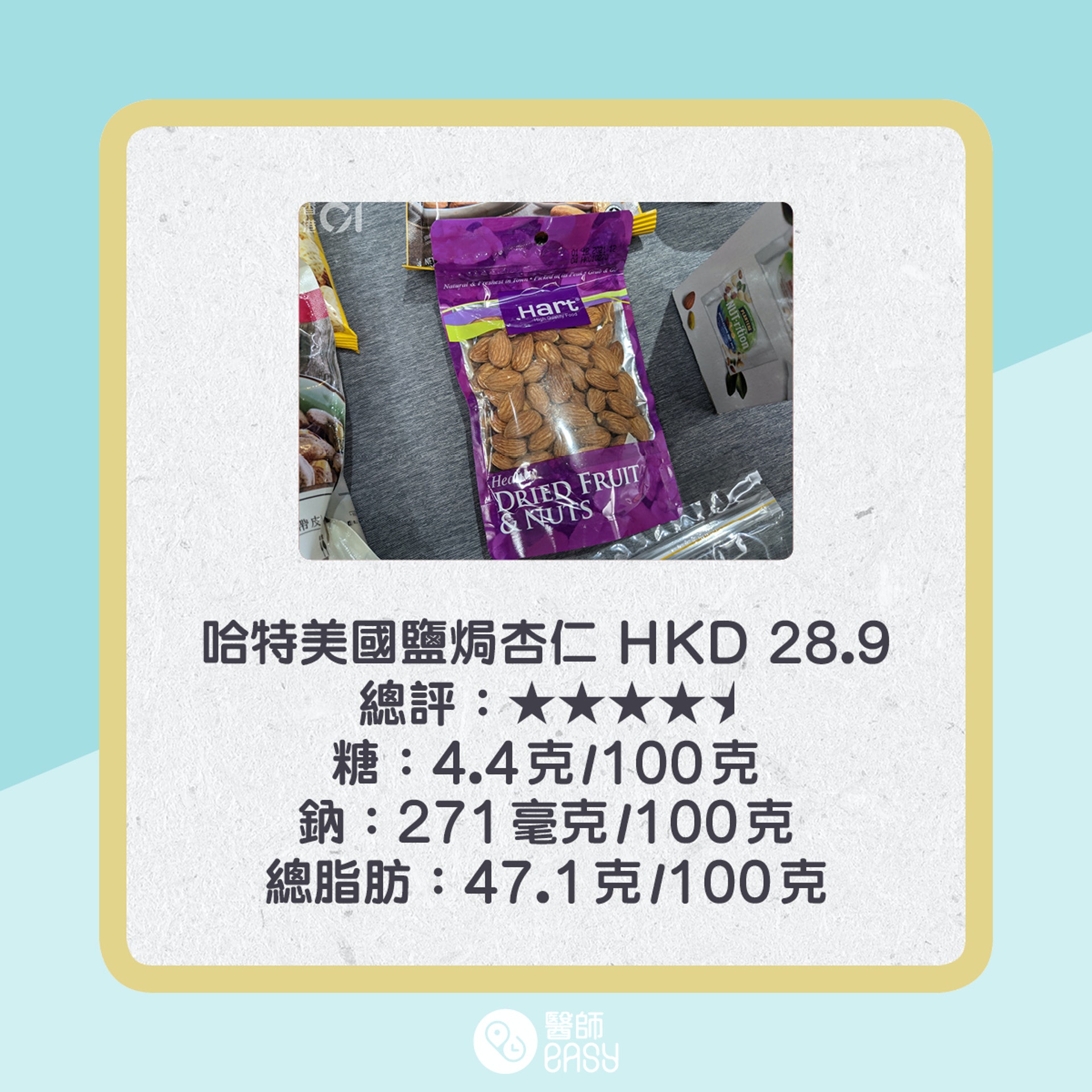 消委會高評分果仁產品推介。(01製圖) 消委會高評分果仁產品推介。(01製圖)