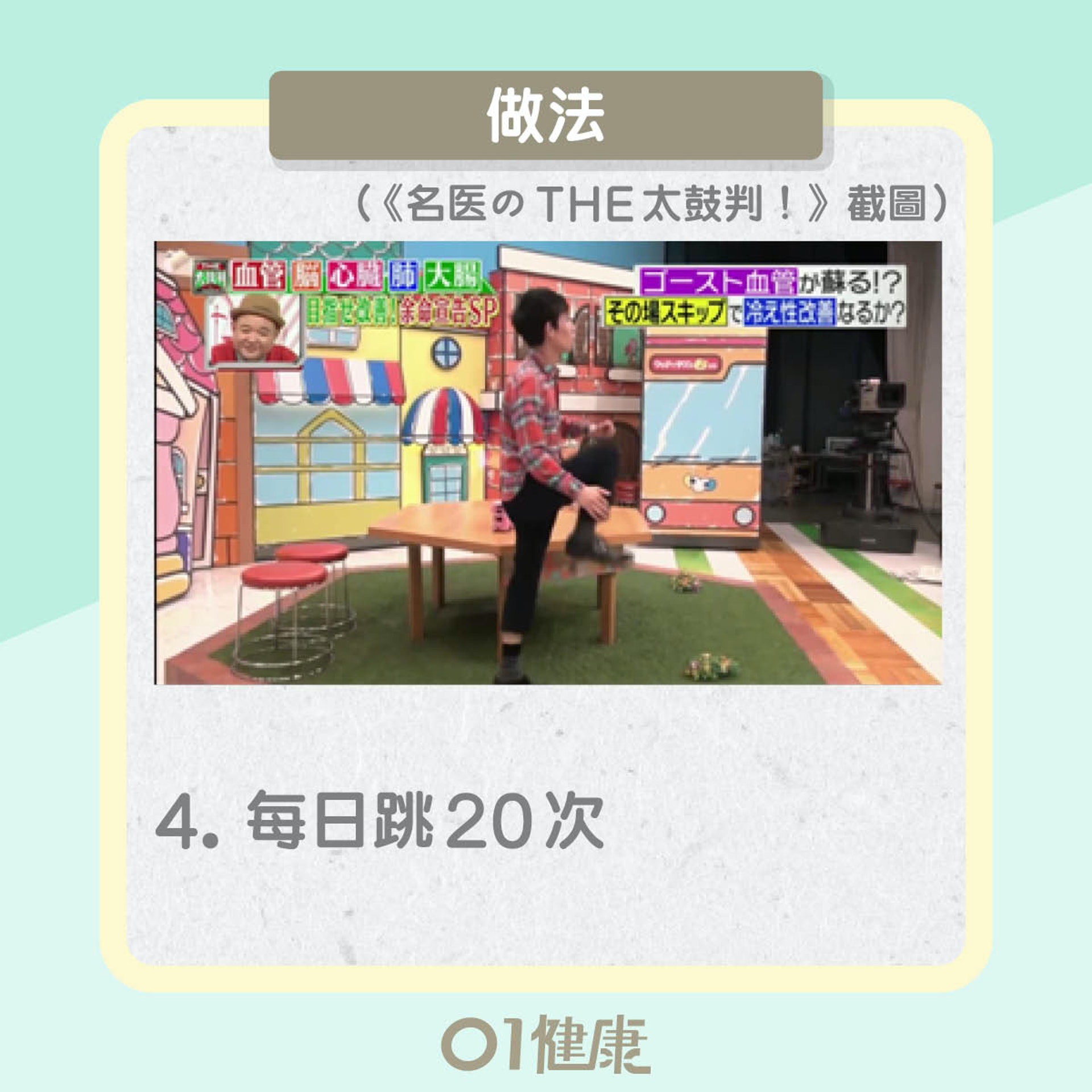 原地跳激活微絲血管(01製圖) 原地跳激活微絲血管(01製圖)