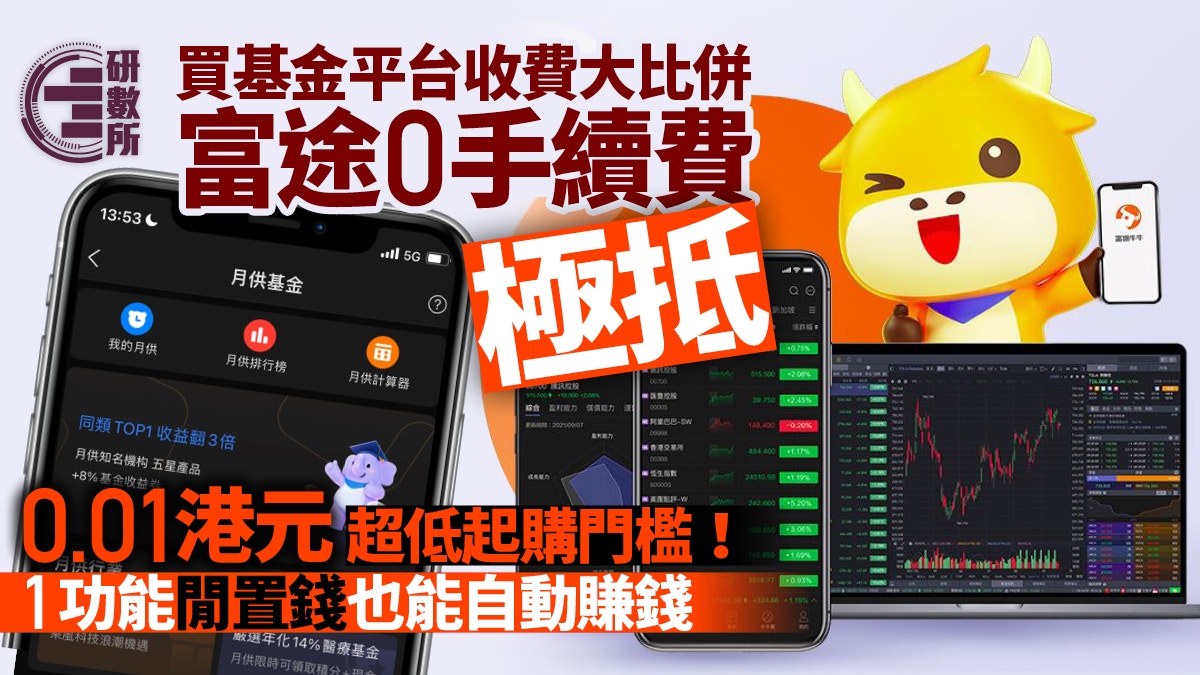 基金平台比較邊間0手續費基金入場門檻低至0.01元？