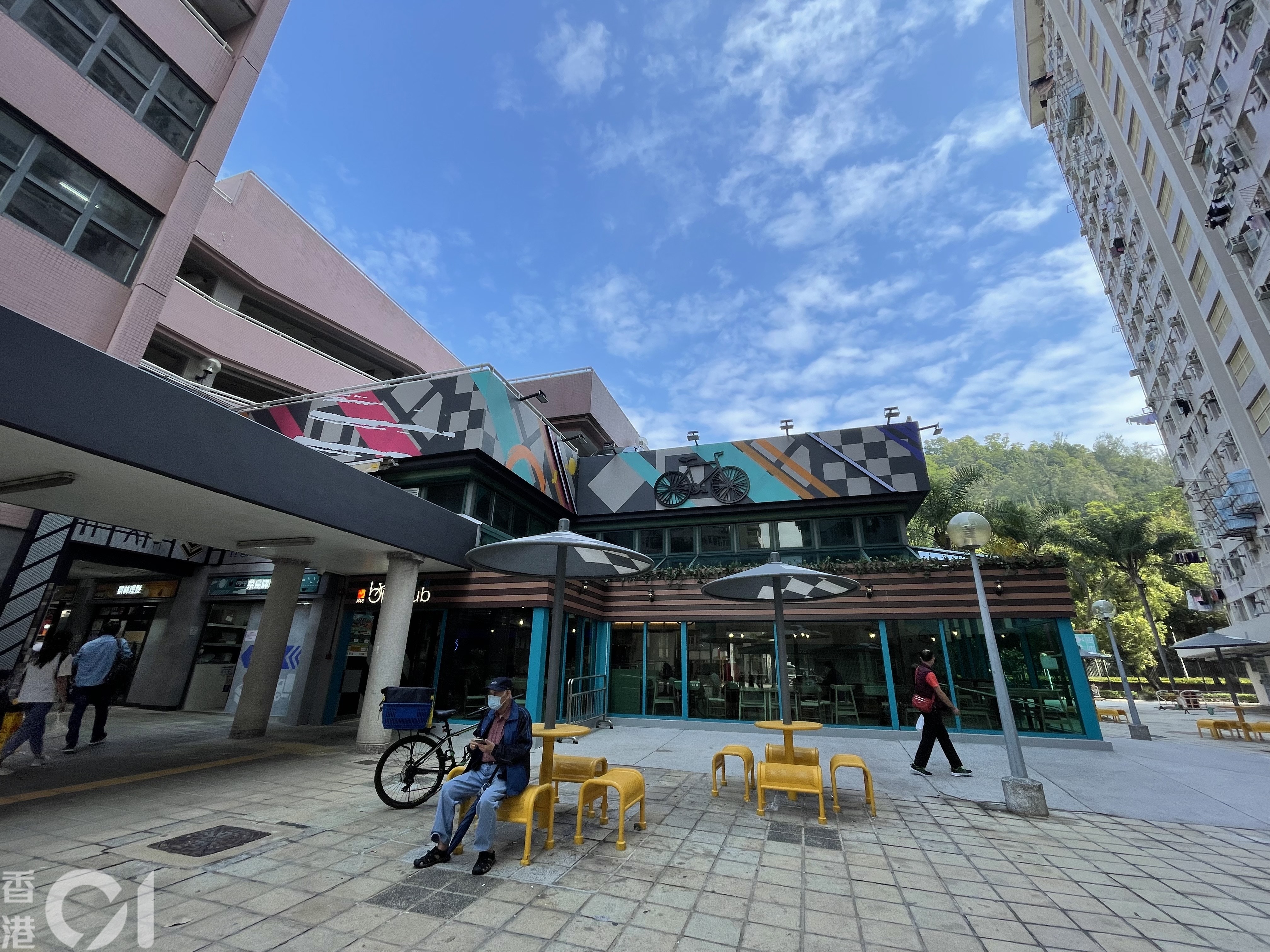 翻新後的景林商場。（林穎嫺攝）