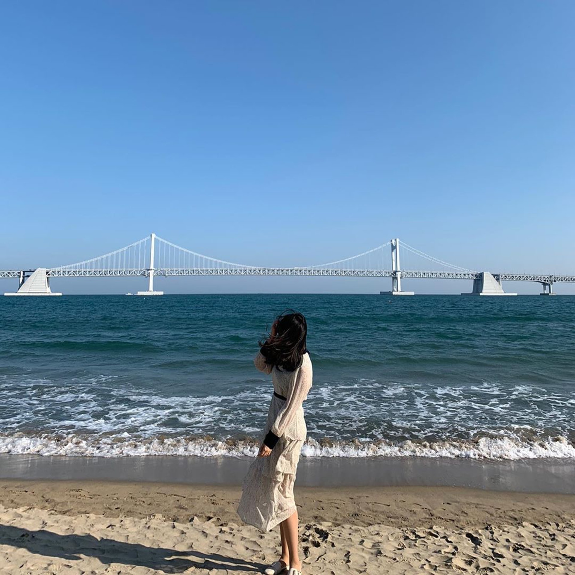 釜山廣安里海水浴場(圖片授權:IG@_y0ur.iim) 釜山廣安里海水浴場(圖片授權:IG@_y0ur.iim)