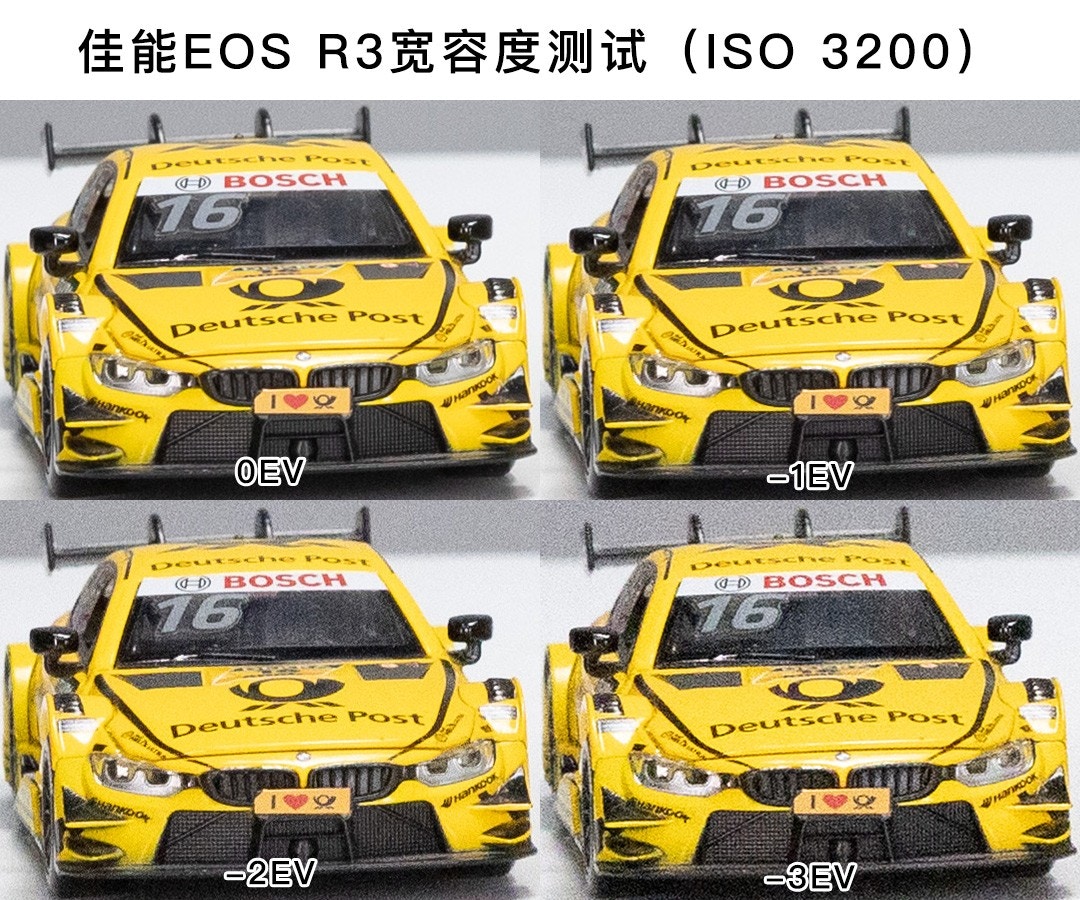 Canon EOS R3寬容度測試（中關村在線授權使用）