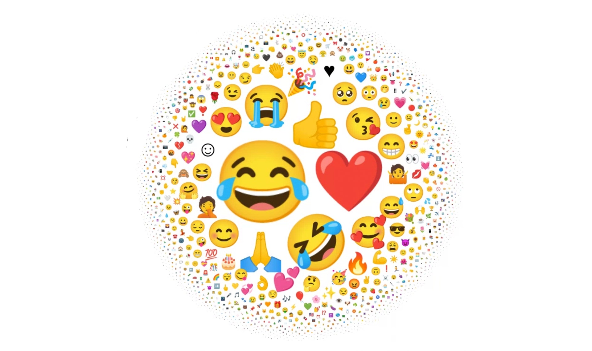 目前達 92％ 的世界人口都有使用 Emoji 的習慣，而據最新資料顯示，當中超過 5％ 的使用量是由「笑到喊」貢獻的（圖 Unicode Consortium）