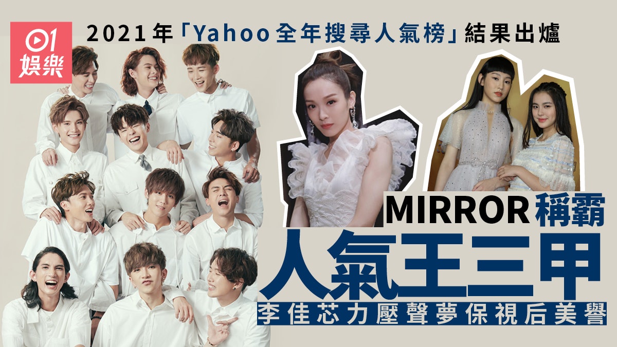 2021年「Yahoo全年搜尋人氣榜」結果出爐 MIRROR ViuTV稱霸 2021年「Yahoo全年搜尋人氣榜」結果出爐 MIRROR ViuTV稱霸