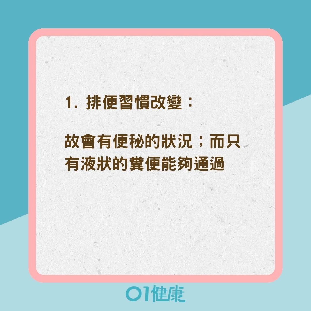 大腸直腸癌的常見癥兆（01製圖）