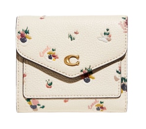 拉鏈 手提紙袋 coach 銀 包 女 女用皮夾 PAPILLON
