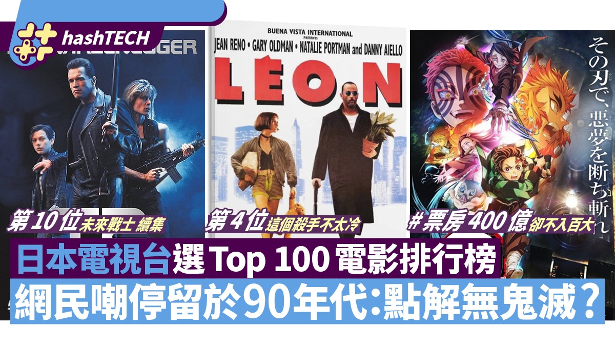 日本電視台選100大最愛電影排行榜|惹動漫迷鼓譟:點解無鬼滅? 日本電視台選100大最愛電影排行榜|惹動漫迷鼓譟:點解無鬼滅?