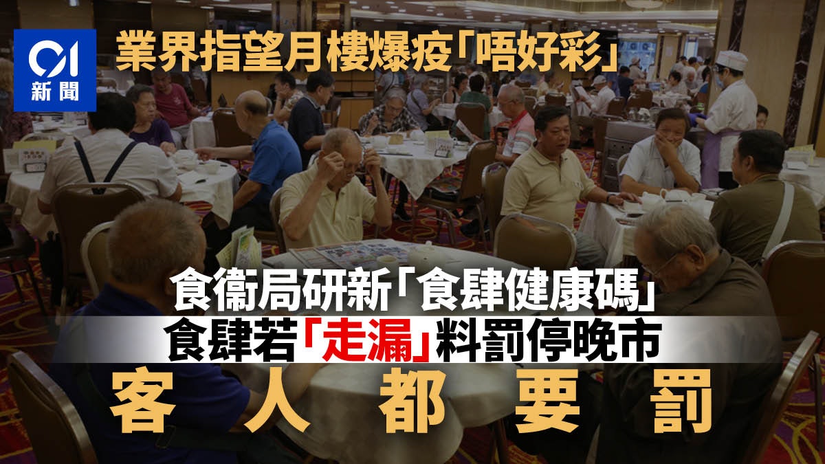 飲食業透露政府研食肆健康碼 走漏眼食客食店一齊罰:需停晚市 飲食業透露政府研食肆健康碼 走漏眼食客食店一齊罰:需停晚市