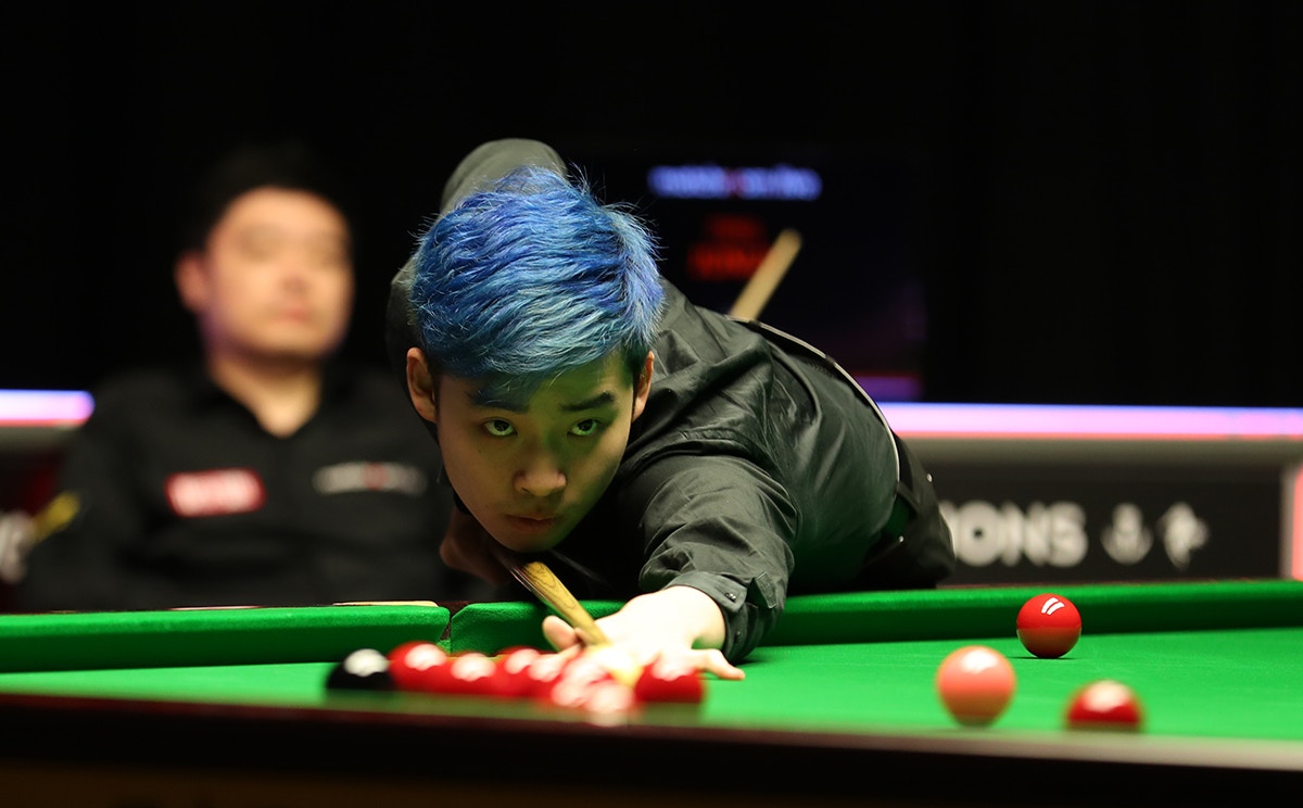 中國19歲球手斯佳輝曾被梅菲批為業餘球手，認為他不應參賽。（World Snooker Tour）
