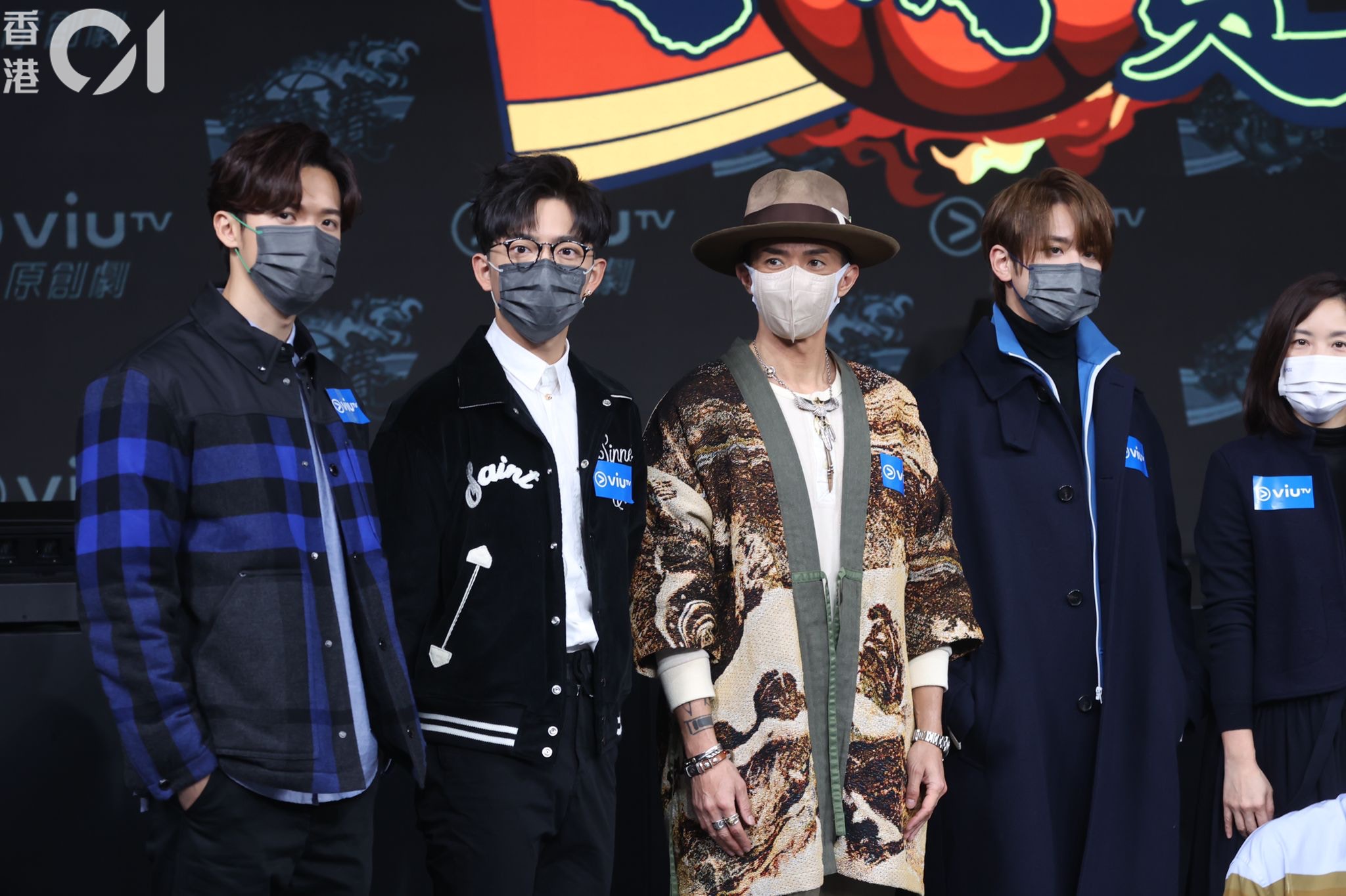 張繼聰飾演姜濤所屬籃球隊教練，他接受訪問時大讚MIRROR、ERROR勤力。（梁碧玲攝）