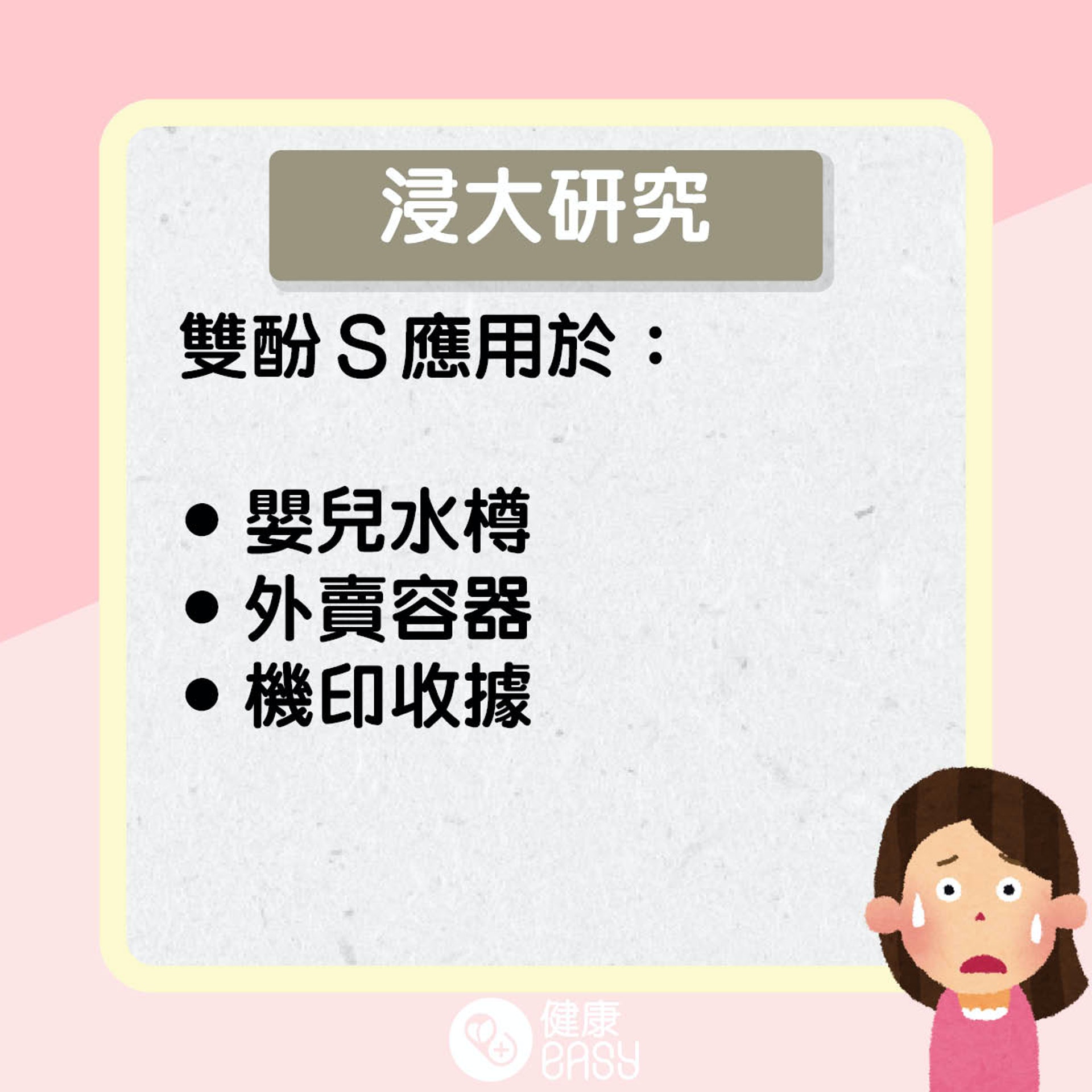 觸摸收據患乳癌?(醫師Easy製圖) 觸摸收據患乳癌?(醫師Easy製圖)