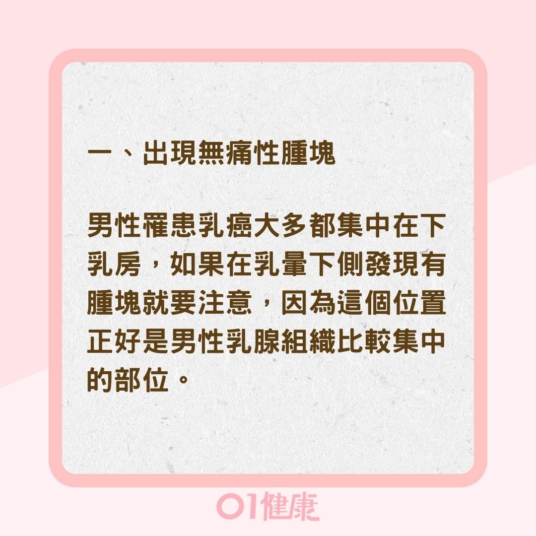 男性該如何檢查乳房異狀？（01製圖）