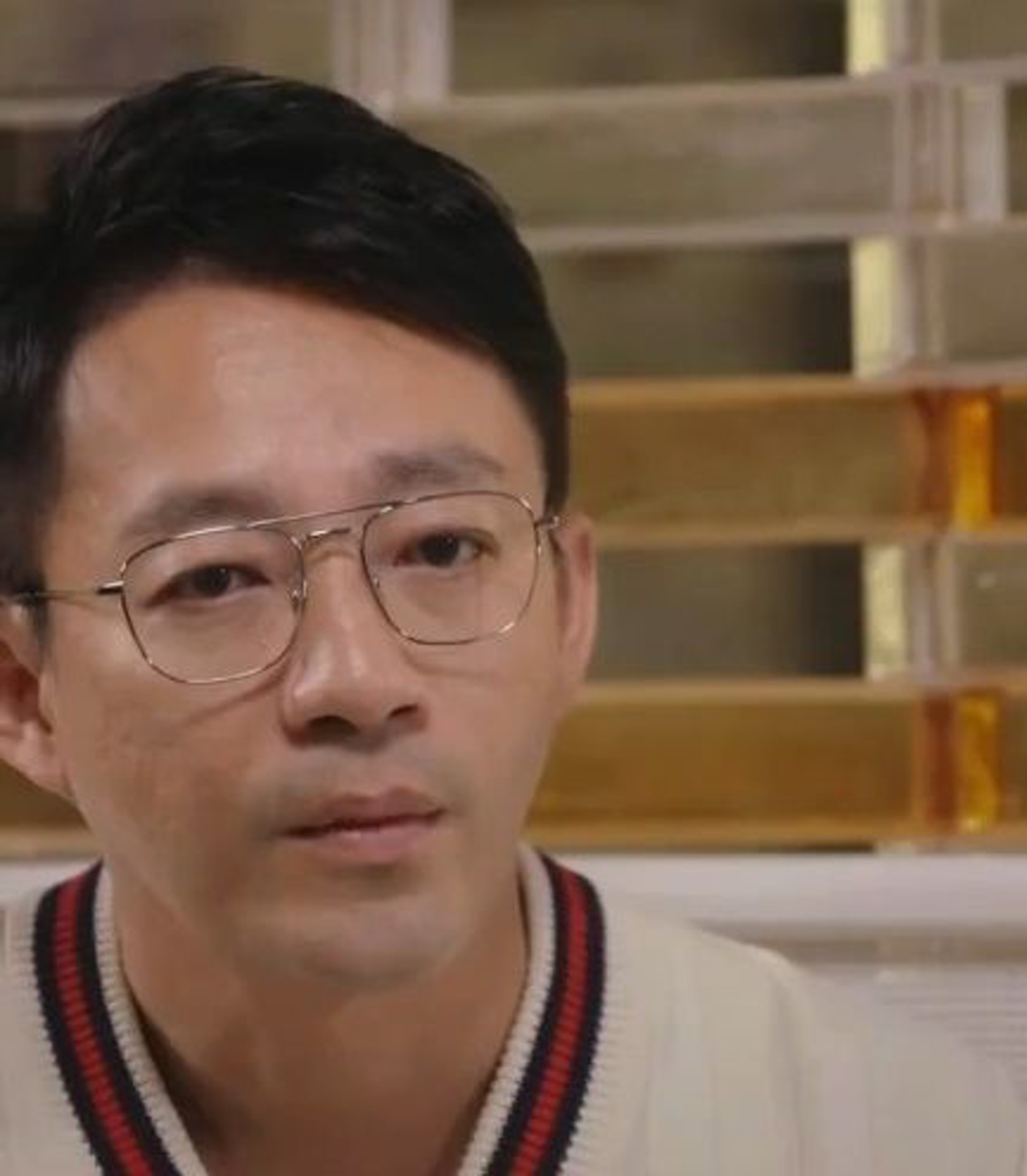 汪小菲面有難色。(微博圖片) 汪小菲面有難色。(微博圖片)
