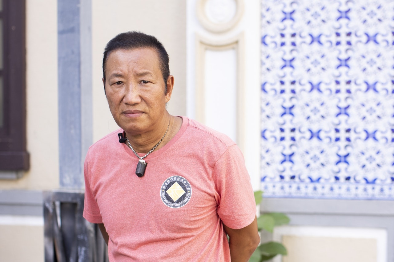 黃煒溏81年入行,由邵氏南國武術訓練班開始,之後成為武師、替身、指導,再成為演員。(梁碧玲攝) 黃煒溏81年入行,由邵氏南國武術訓練班開始,之後成為武師、替身、指導,再成為演員。(梁碧玲攝)