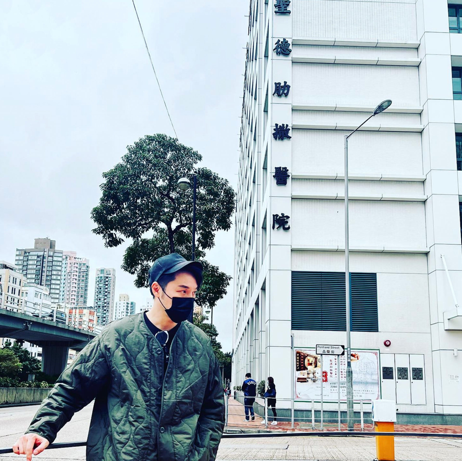 醫院門口。(IG:@mrvinciwong) 醫院門口。(IG:@mrvinciwong)