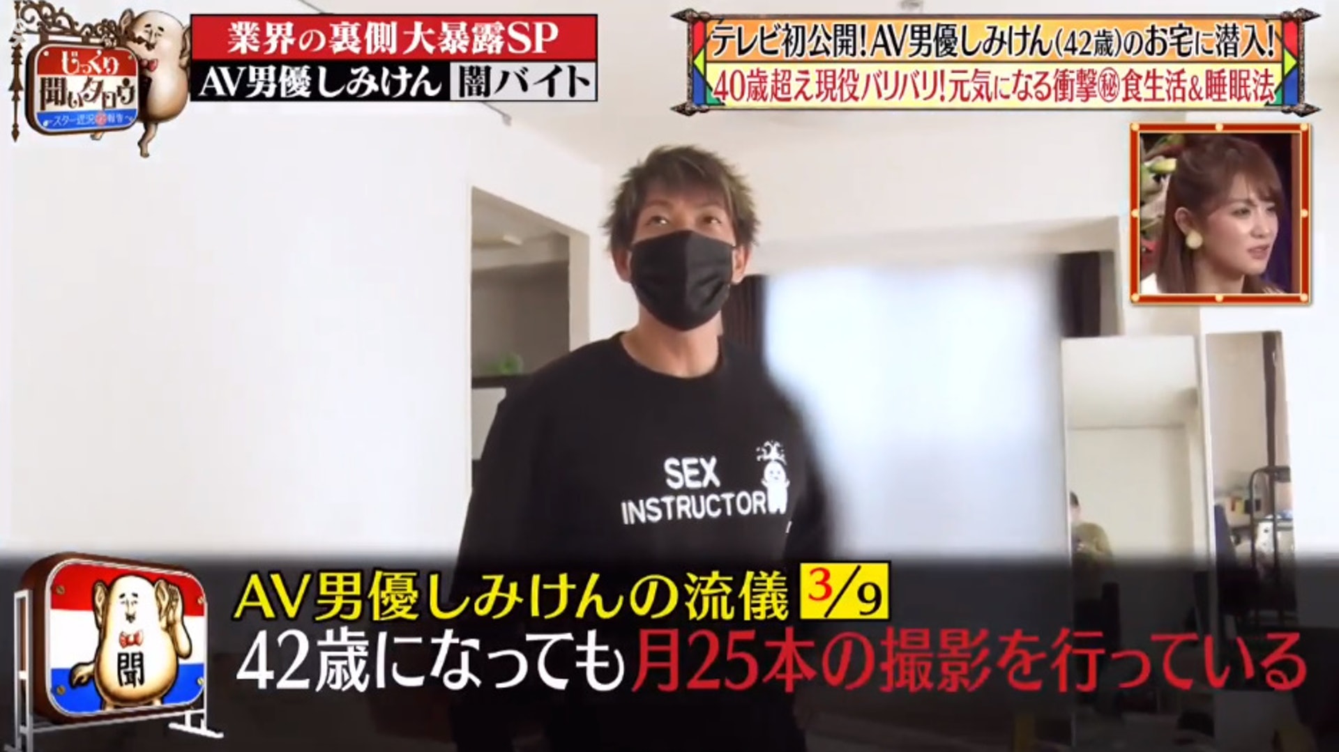 【1】最近日本一個電視節目到訪清水健的家。 【1】最近日本一個電視節目到訪清水健的家。