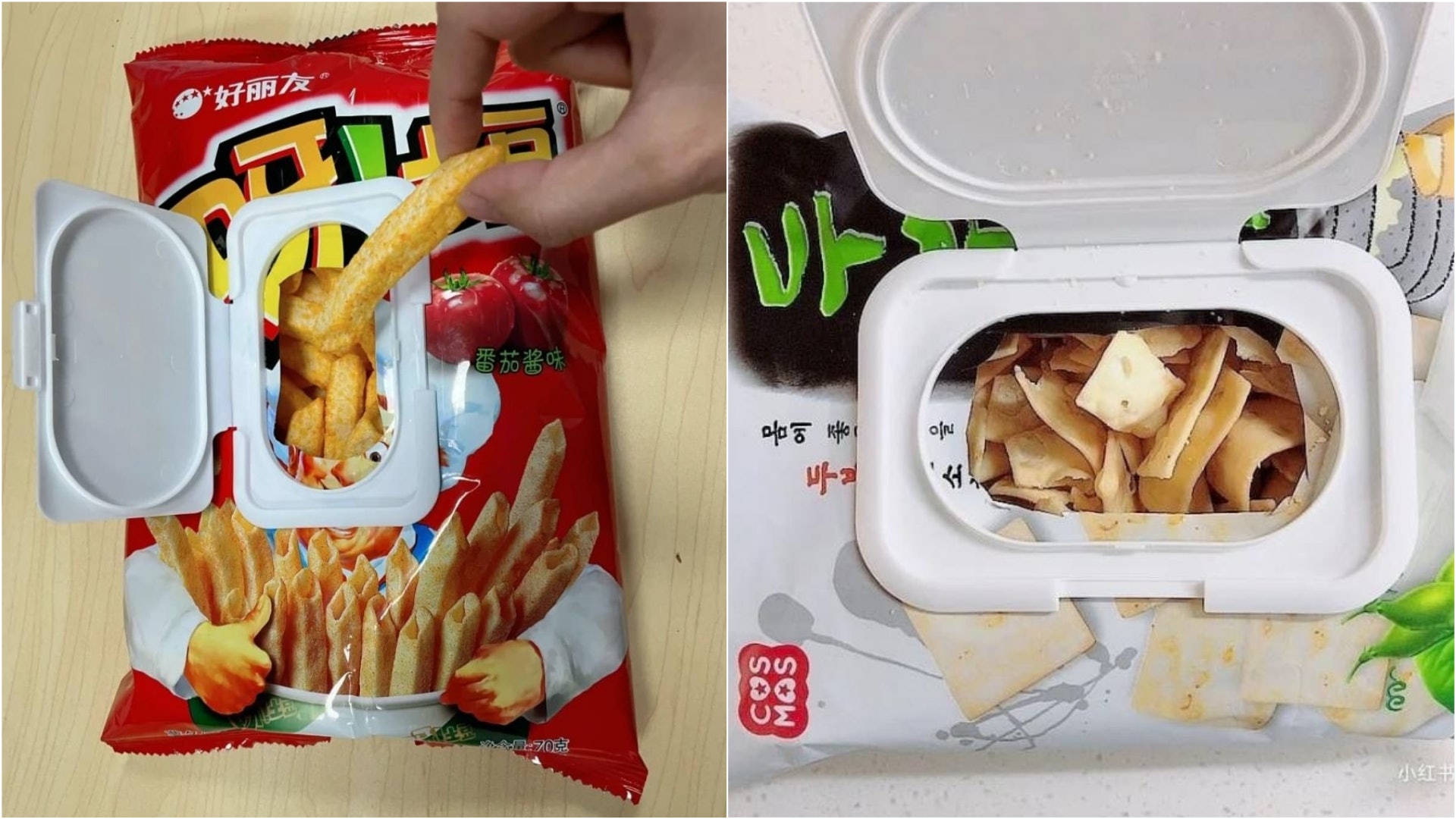 飲食熱話|薯片未食完點保存?善用濕紙巾蓋防潮又方便吃貨們必學 飲食熱話|薯片未食完點保存?善用濕紙巾蓋防潮又方便吃貨們必學