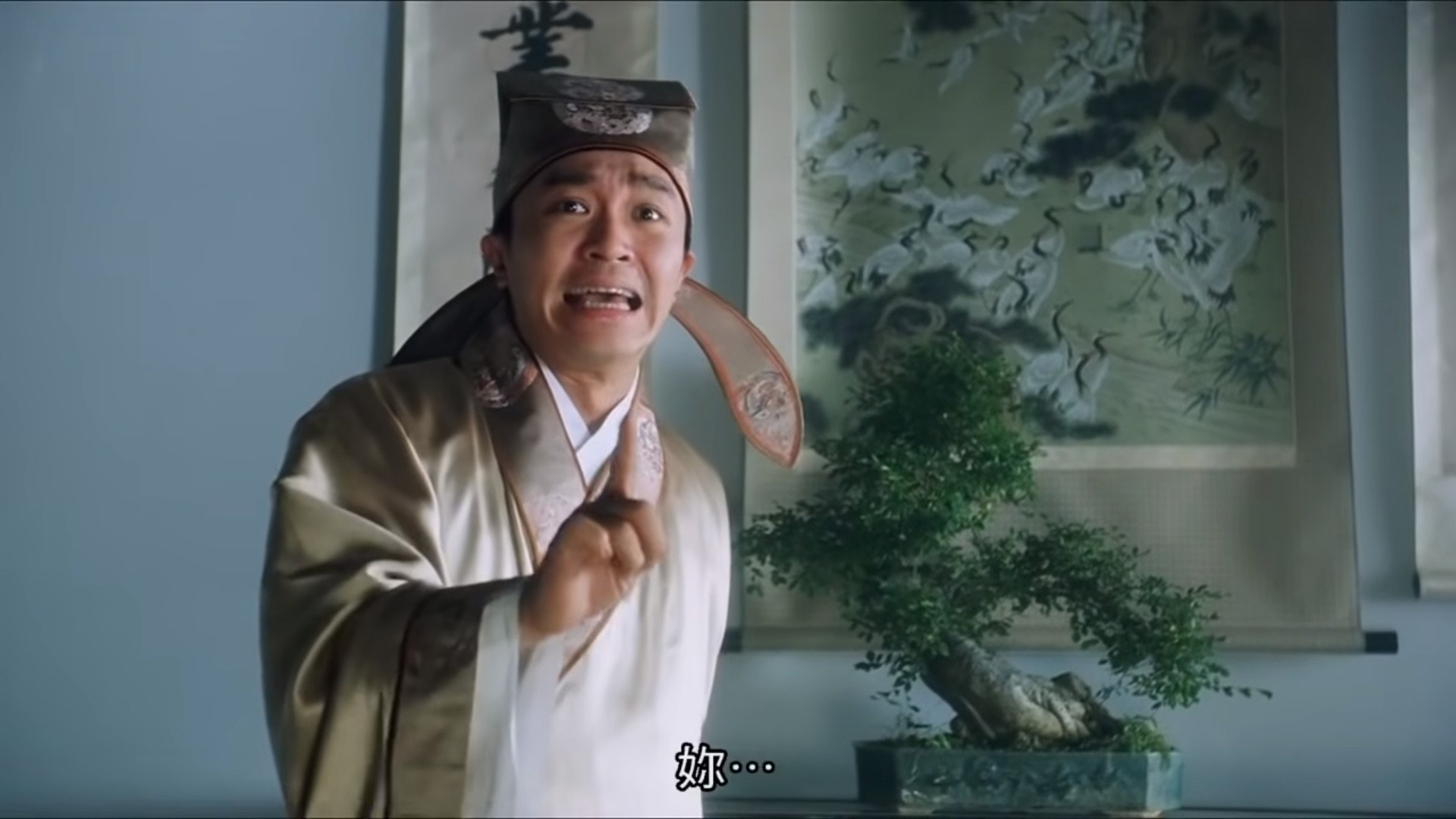 《唐伯虎點秋香》可謂星爺其中一個巔峰,笑料密集不過時。(《唐伯虎點秋香》影片截圖) 《唐伯虎點秋香》可謂星爺其中一個巔峰,笑料密集不過時。(《唐伯虎點秋香》影片截圖)