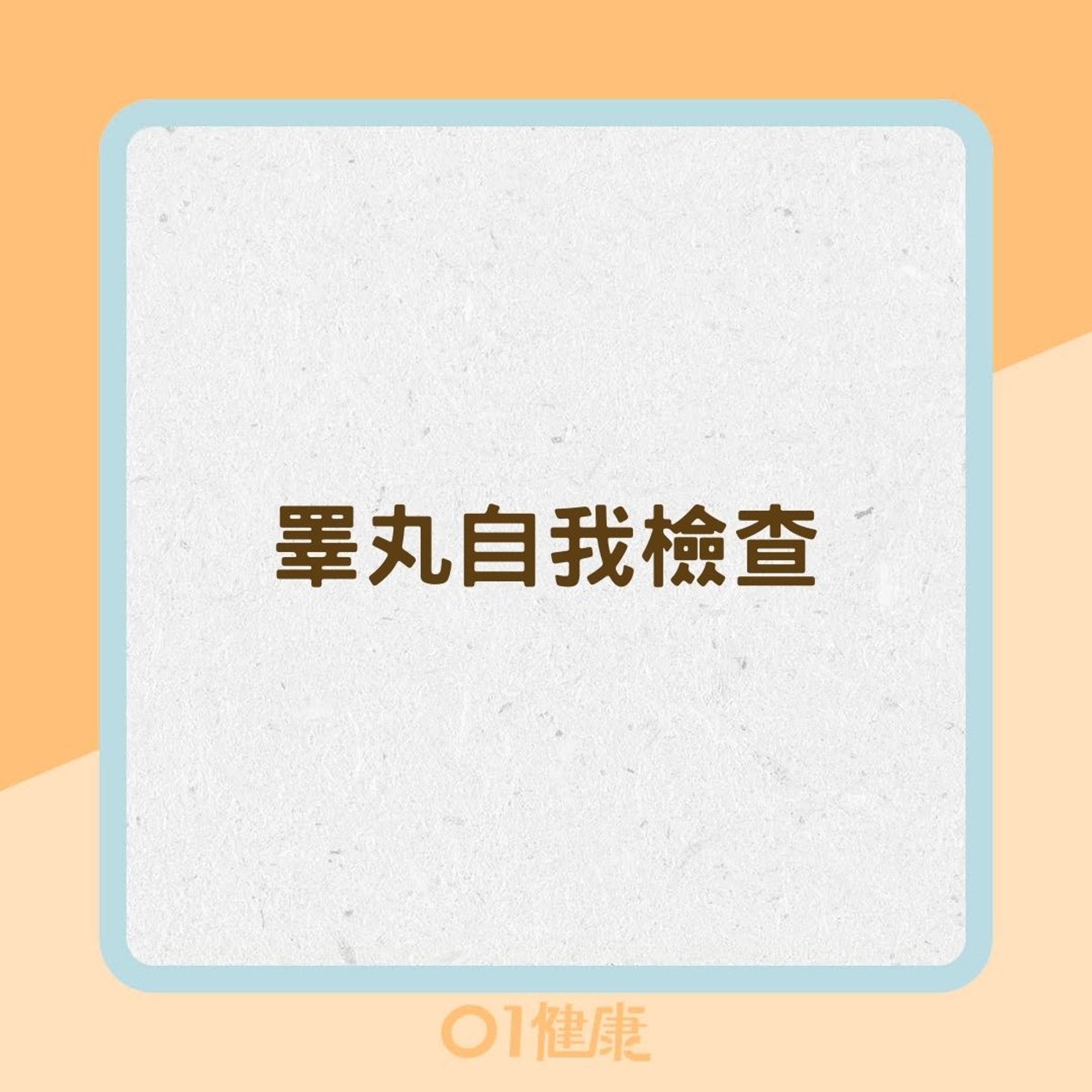 睪丸自我檢查(01製圖) 睪丸自我檢查(01製圖)