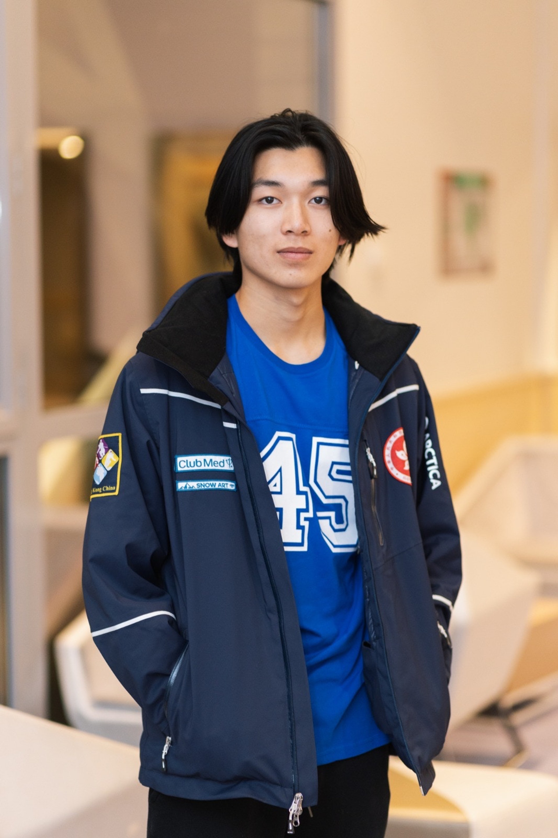 年僅17歲的翁厚全成為港隊史上首位出戰冬奧高山滑雪的男子運動員。(公關提供) 年僅17歲的翁厚全成為港隊史上首位出戰冬奧高山滑雪的男子運動員。(公關提供)