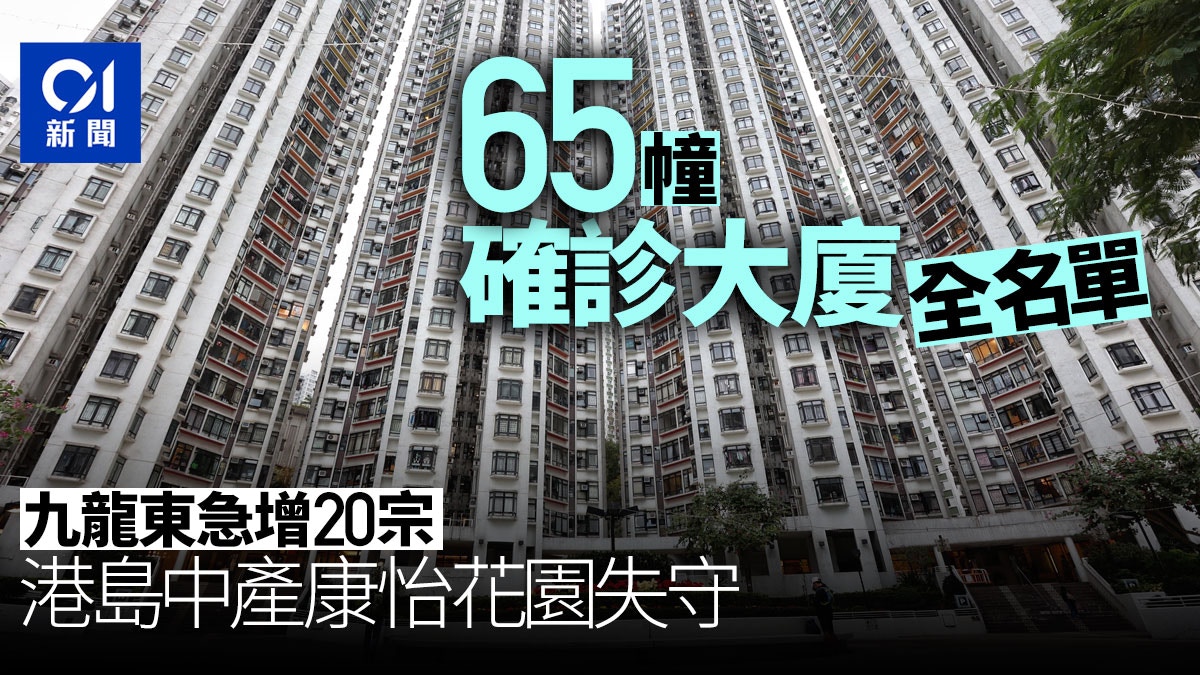 確診大廈 九龍東急增宗港島中產康怡花園失守患者源頭不明